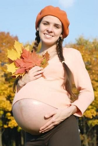 Pregnant Women in Clothes