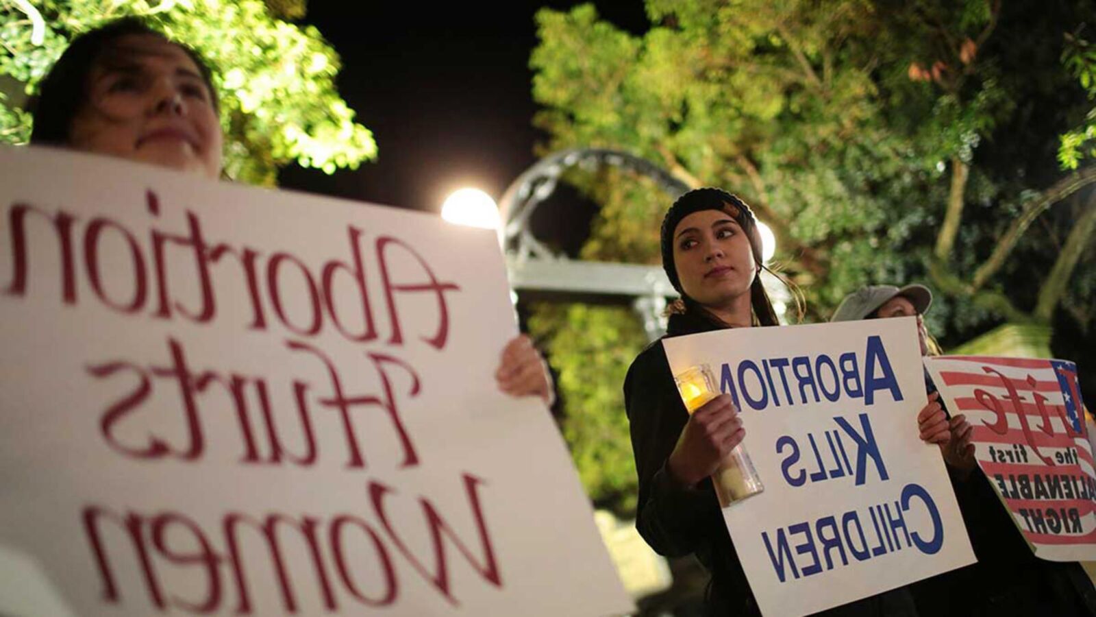 College Pro-Life Protesters