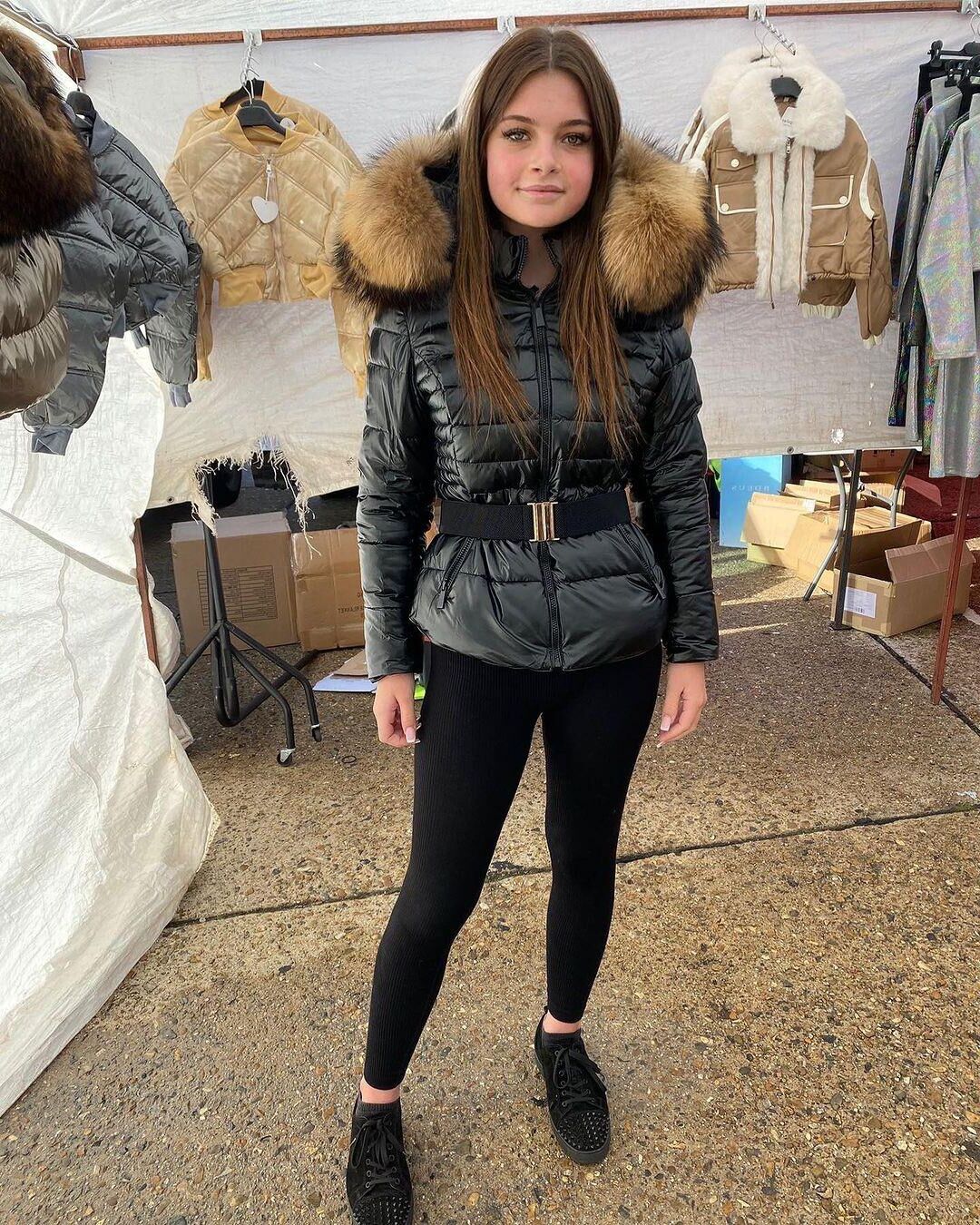 Chav wearing fur