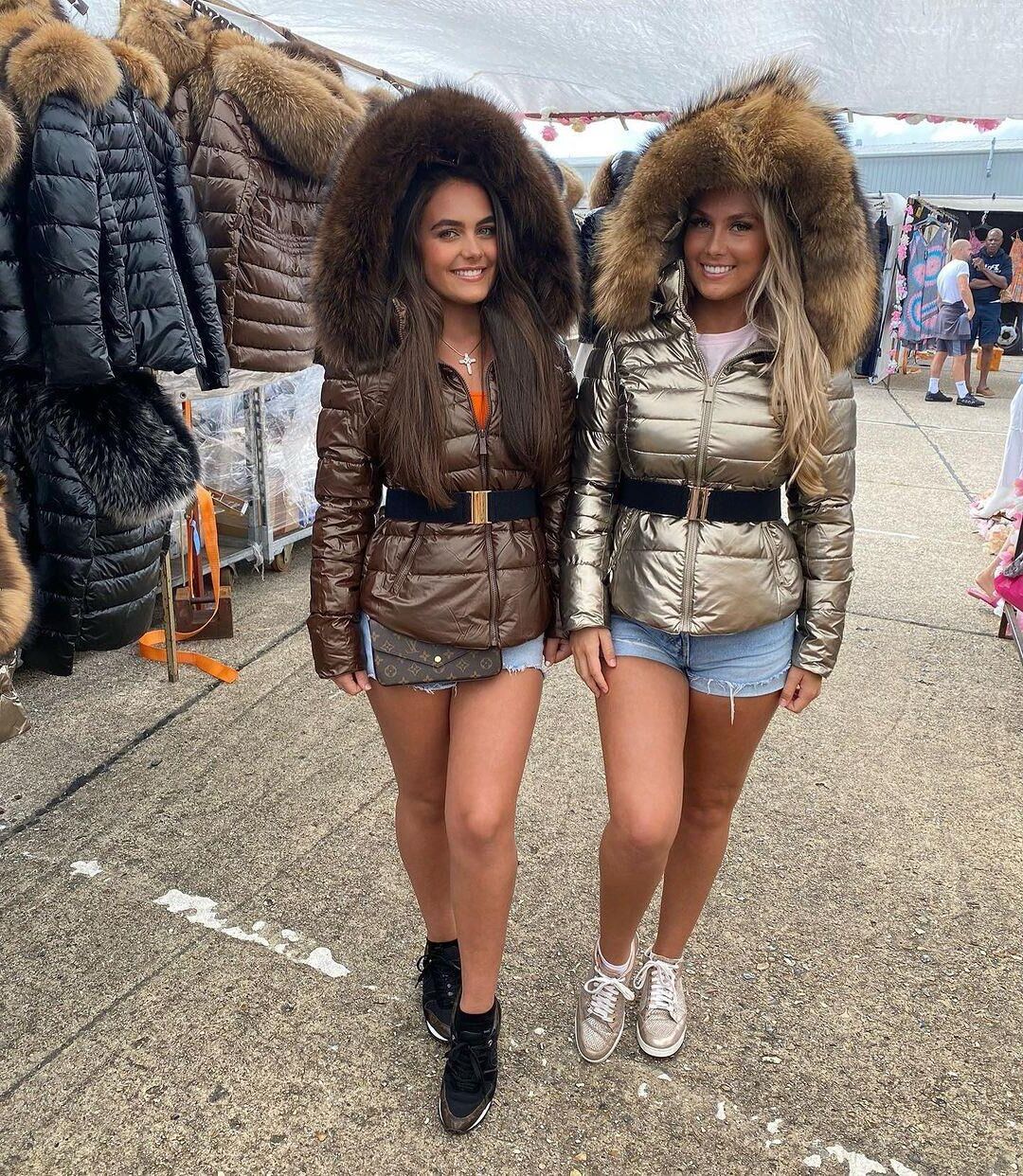 Chav wearing fur