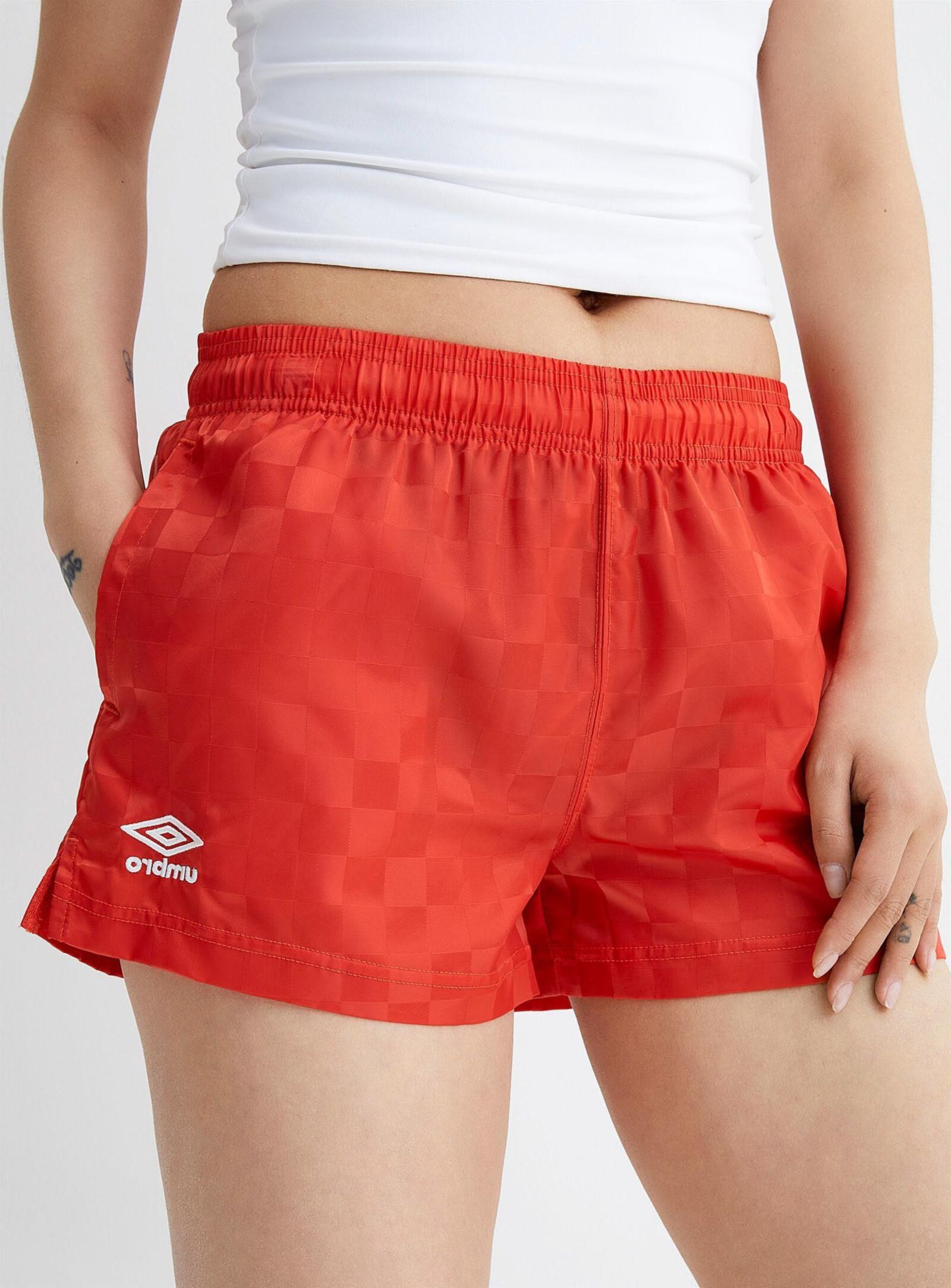 Umbro glänzende Nylon-Shorts