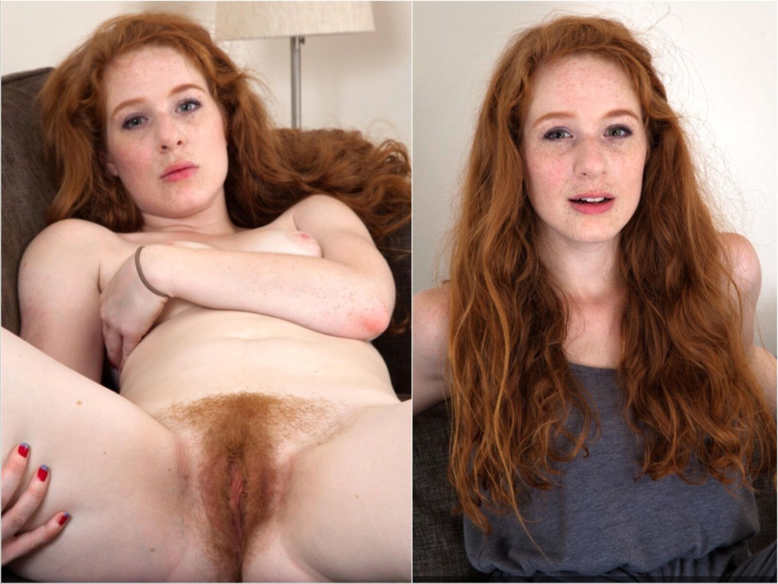 hairy redhead before and after