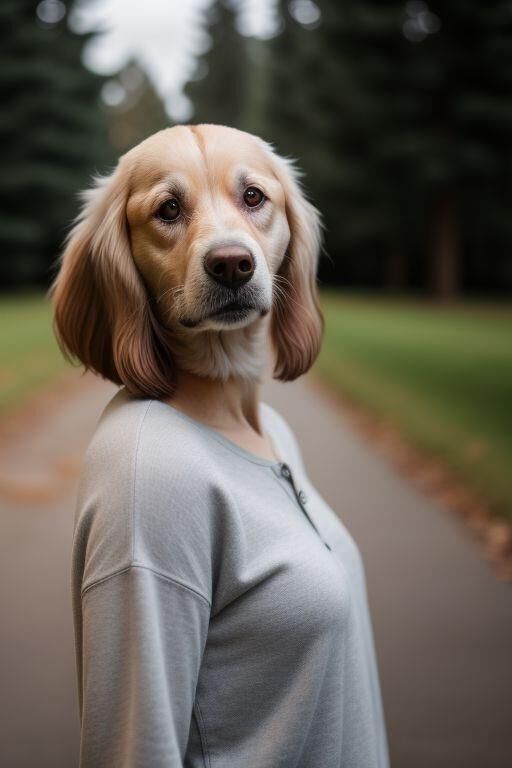 AI De vraies filles à fourrure - Femmes chiens