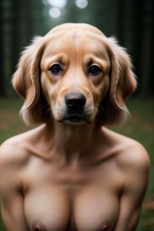 AI De vraies filles à fourrure - Femmes chiens