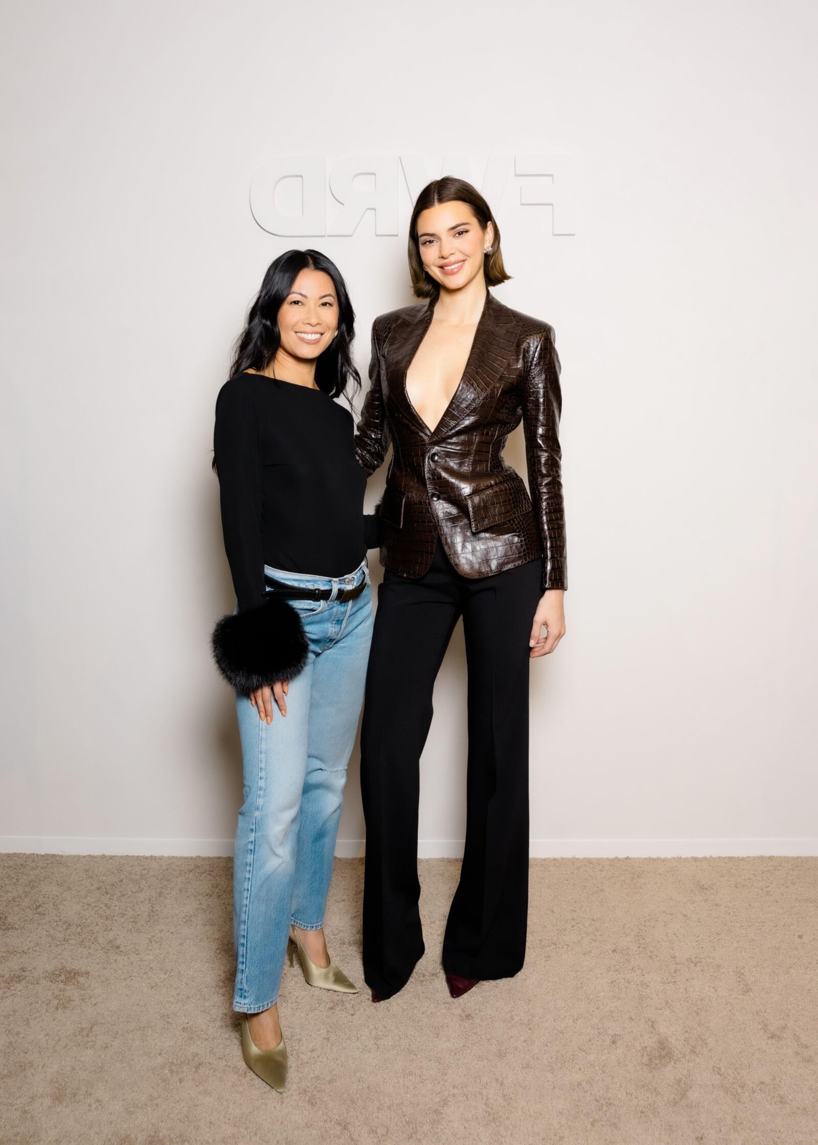 Kendall Jenner visits FWRD & Revolve Holiday Shop at The G