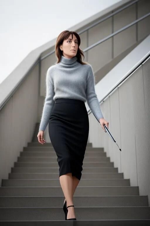 AI Nicky Haley en pulls en mohair