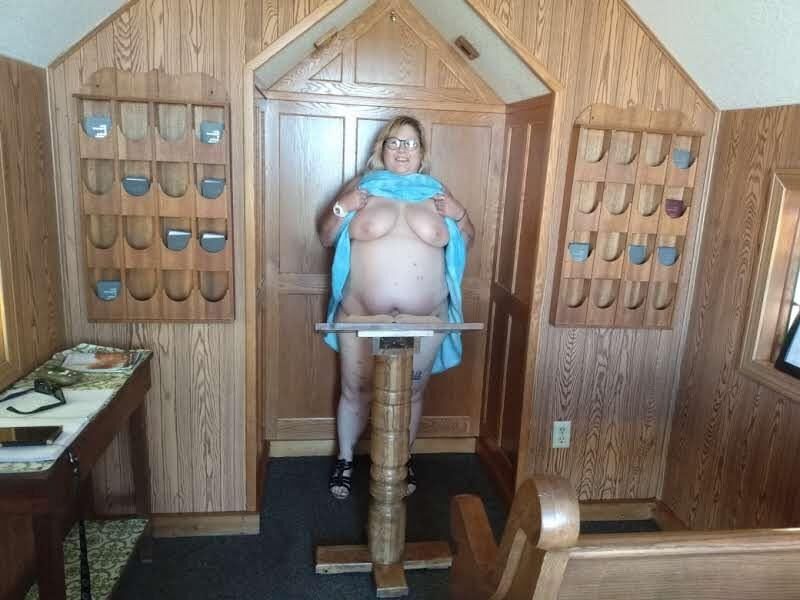 BBW brat PoppyJay NAKED in a CHAPEL 