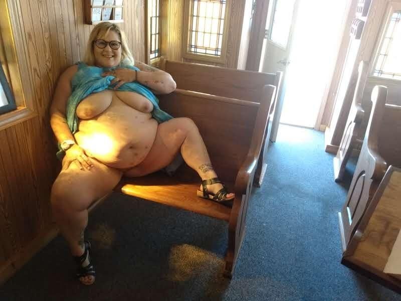 BBW brat PoppyJay NAKED in a CHAPEL 