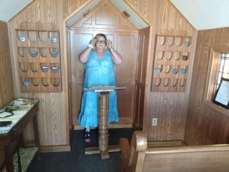 BBW brat PoppyJay NAKED in a CHAPEL 