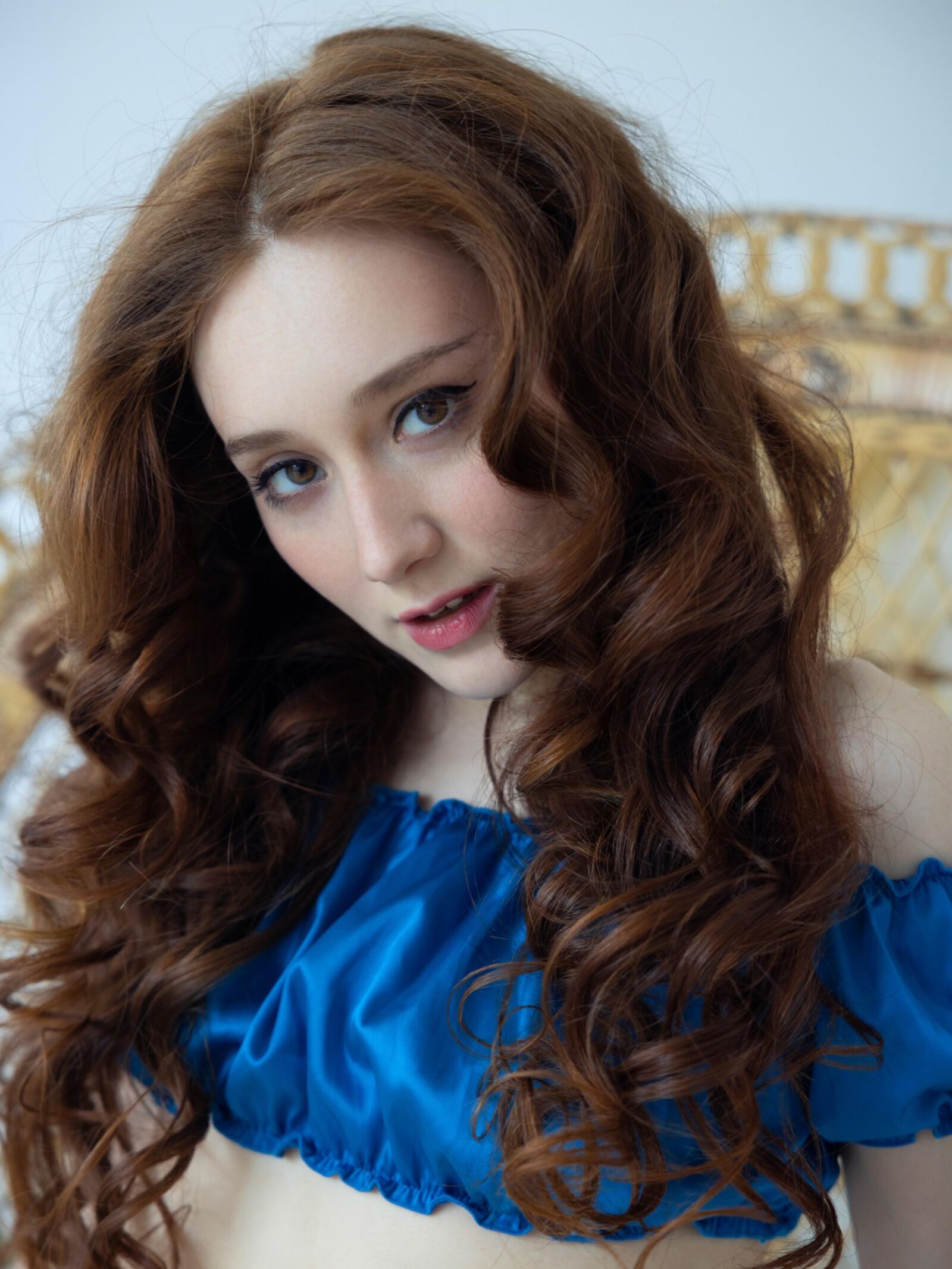 Redhead ALICE MIDO Blue Sllk