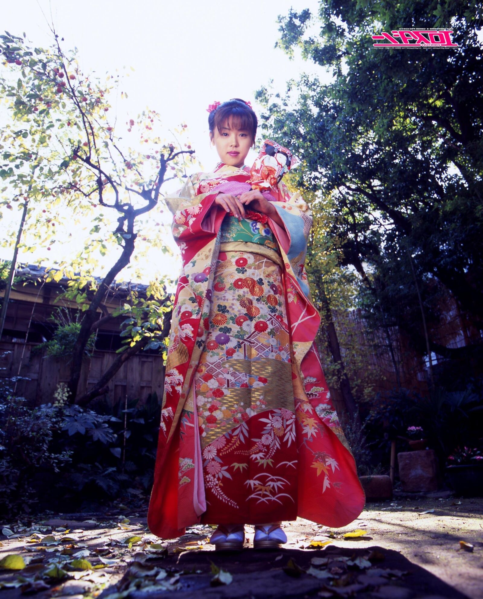 Japanisches Mädchen in Kimono