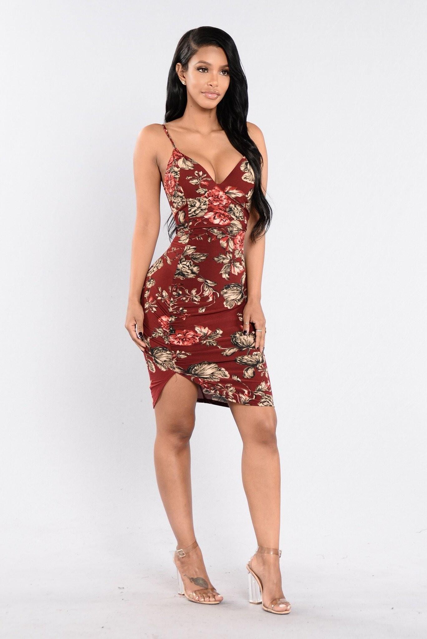 Ebony/latina sexy vestido nn