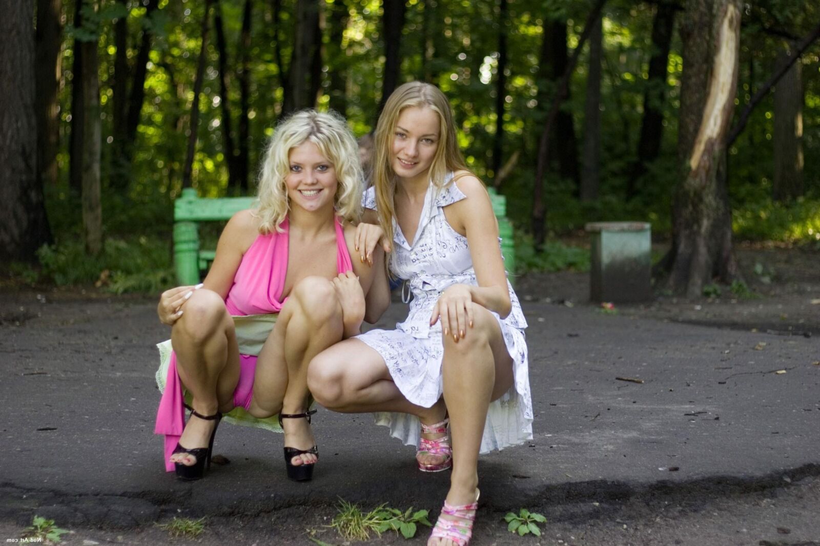 Nud Art Barbara y Valya Walk in the Park X