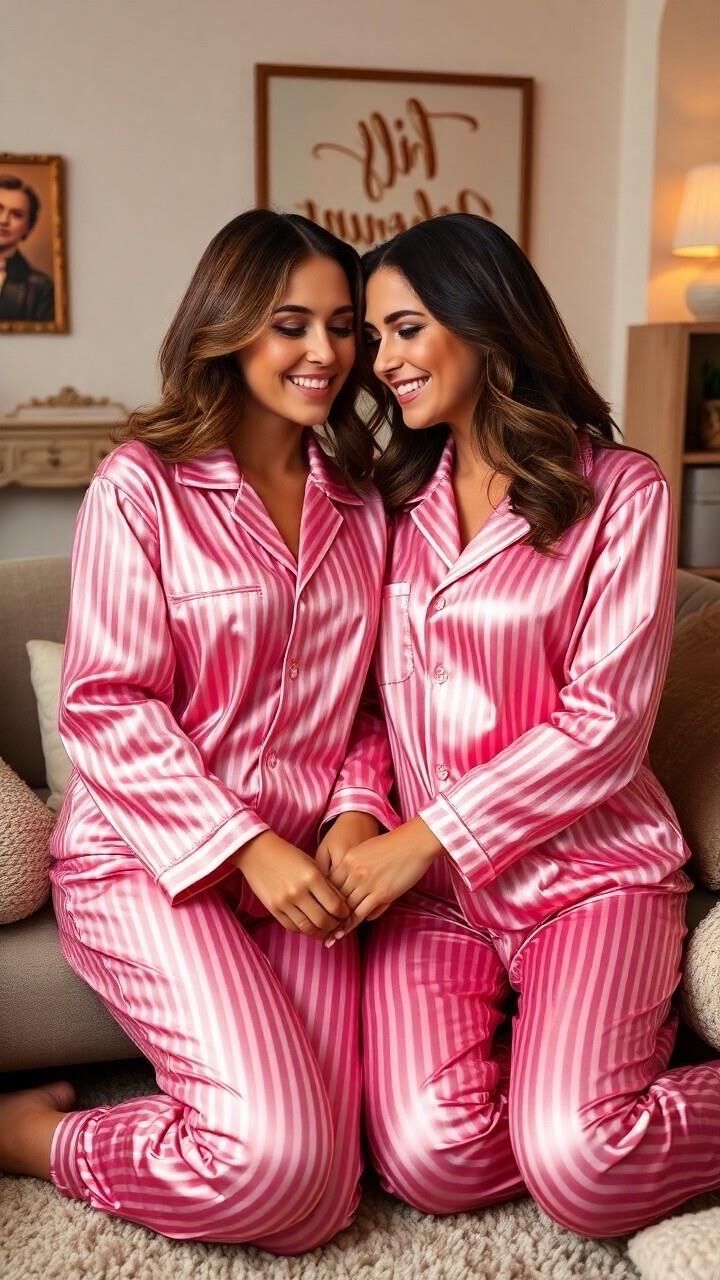 Satin Pajama Babes