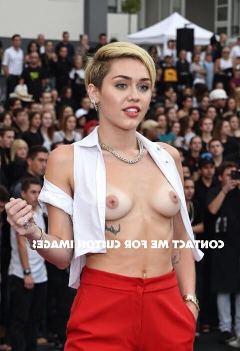 Miley Cyrus GooN Fuel Sexy Tits