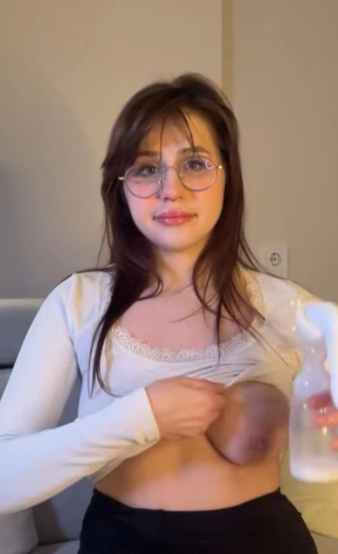 Lady's milking tits