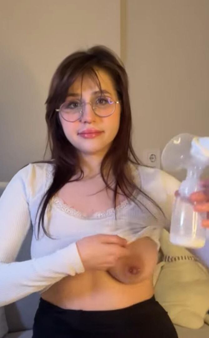 Lady's milking tits