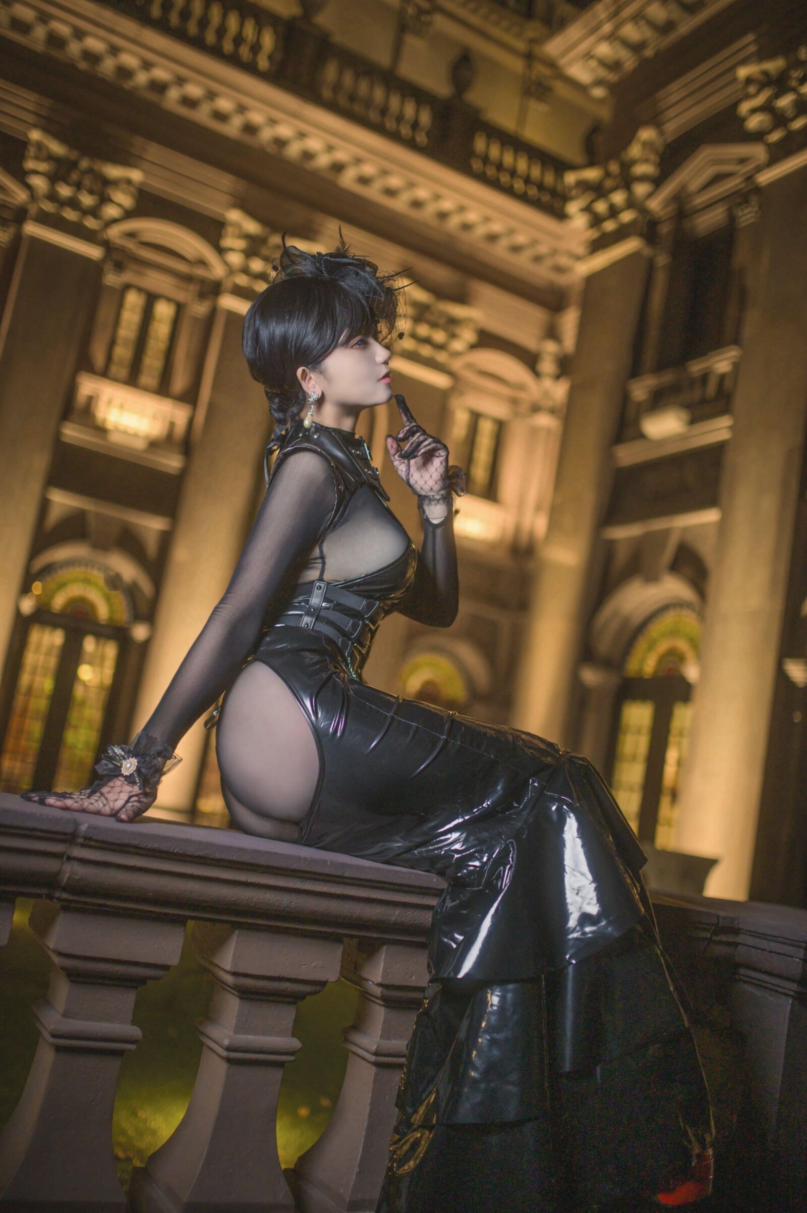 Asian, Lack, Nylons 