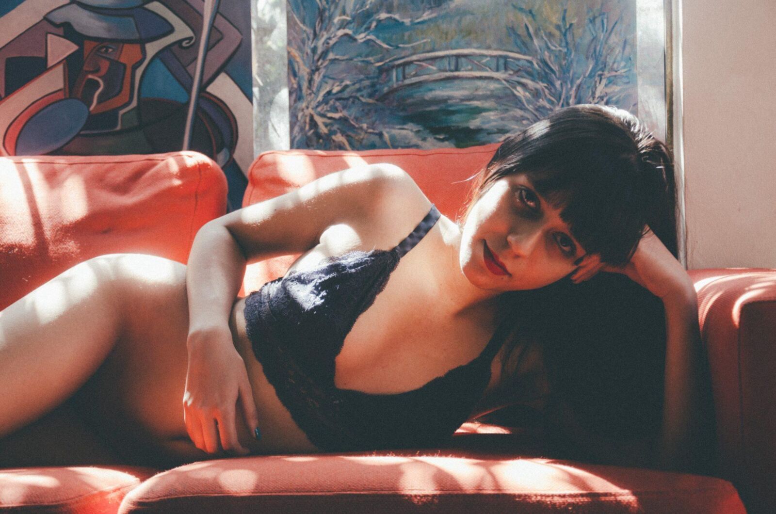 Mat Boudoir Figurativer Freistil