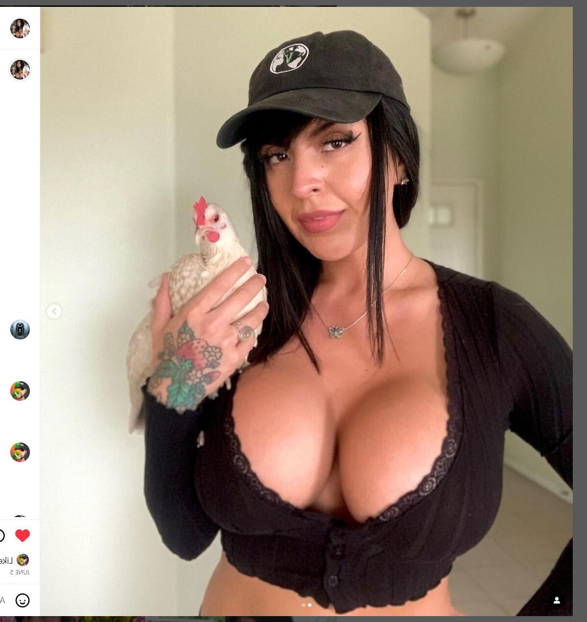 Alondra Roi Vegan activist with giant silicon tits and crazy ass
