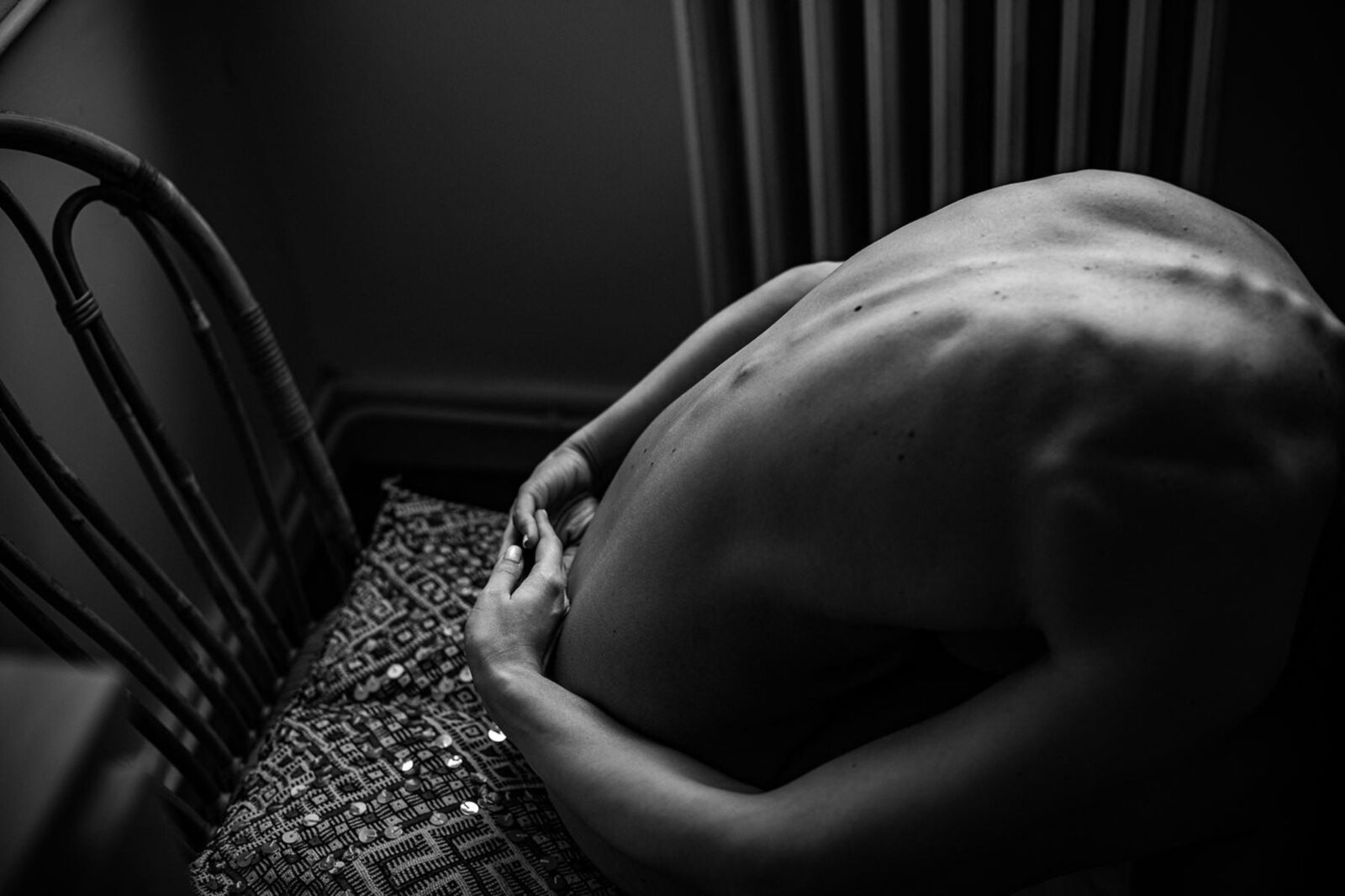 Blueberry Boudoir schießen zu Hause