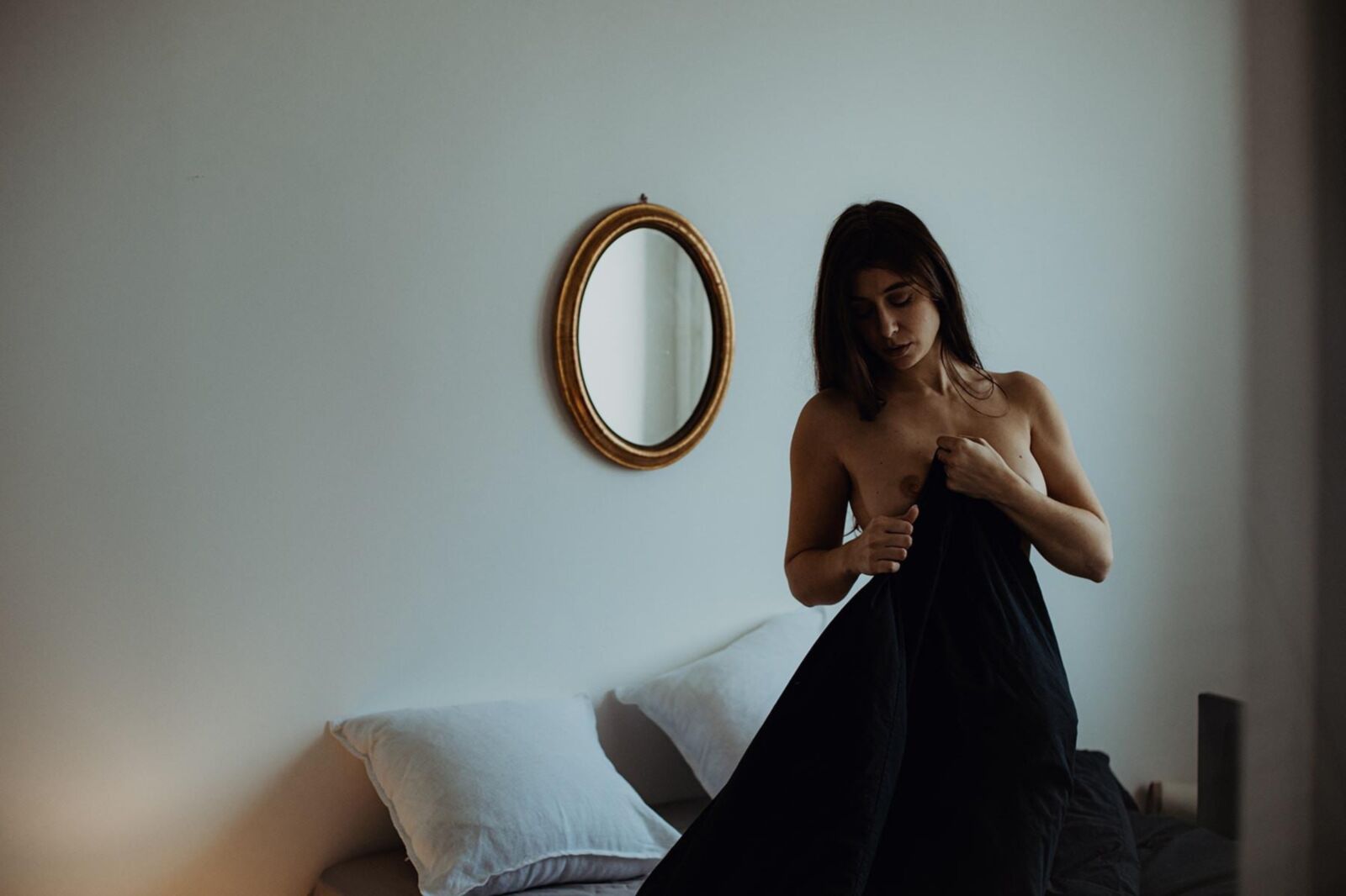 Blueberry Boudoir schießen zu Hause