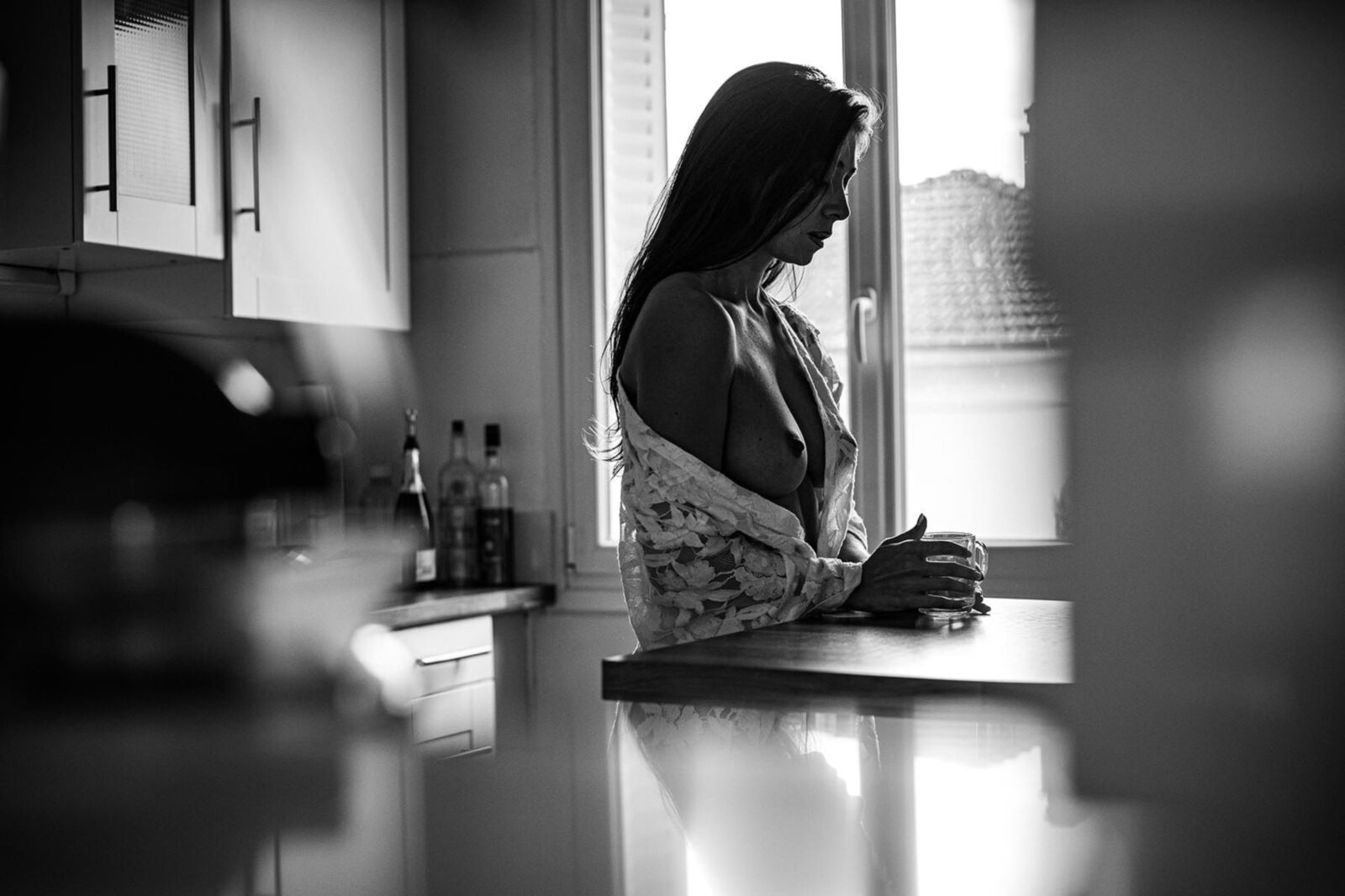 Blueberry Boudoir schießen zu Hause