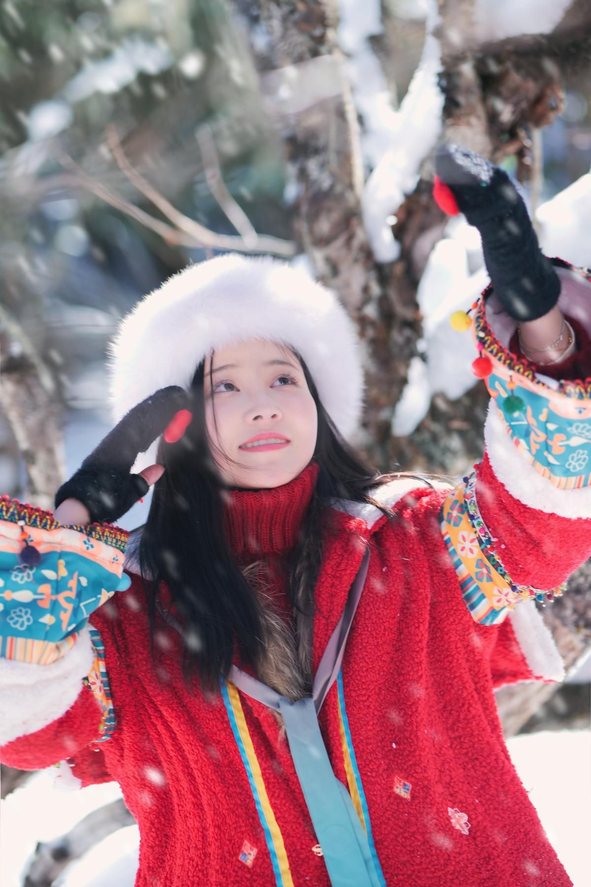 Nian Nian Cosplay Abaspicious Snow Geralls хороший урожай