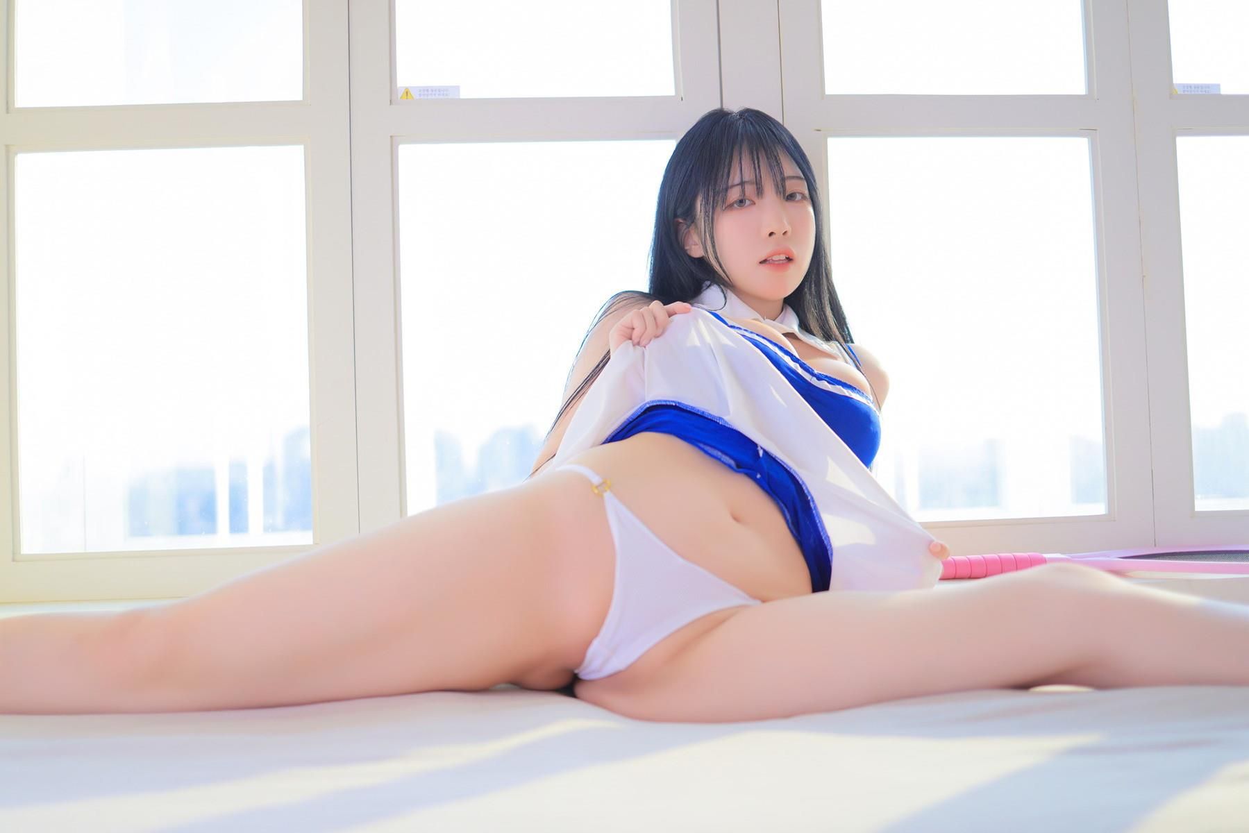 Swim de Rina Blue and White