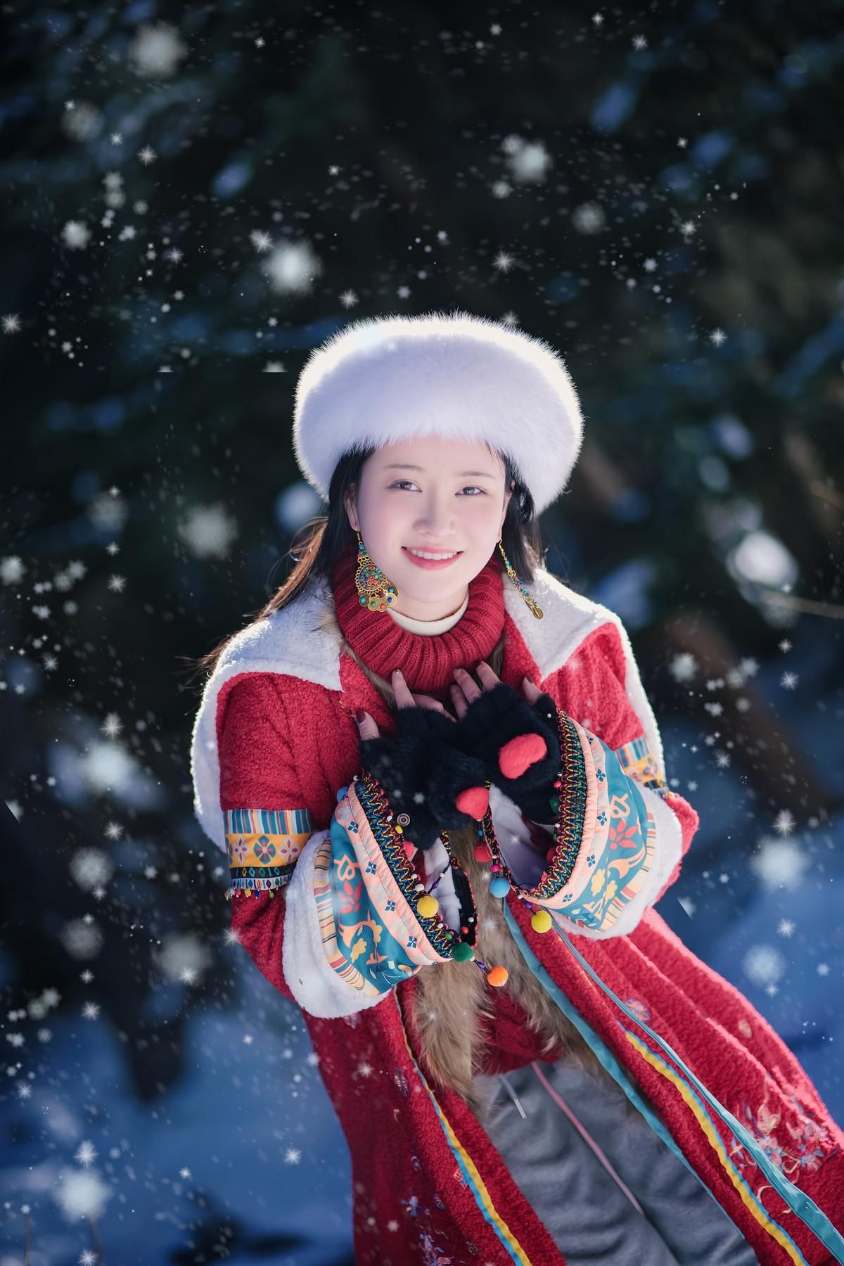 Nian Nian Cosplay Abaspicious Snow Geralls хороший урожай