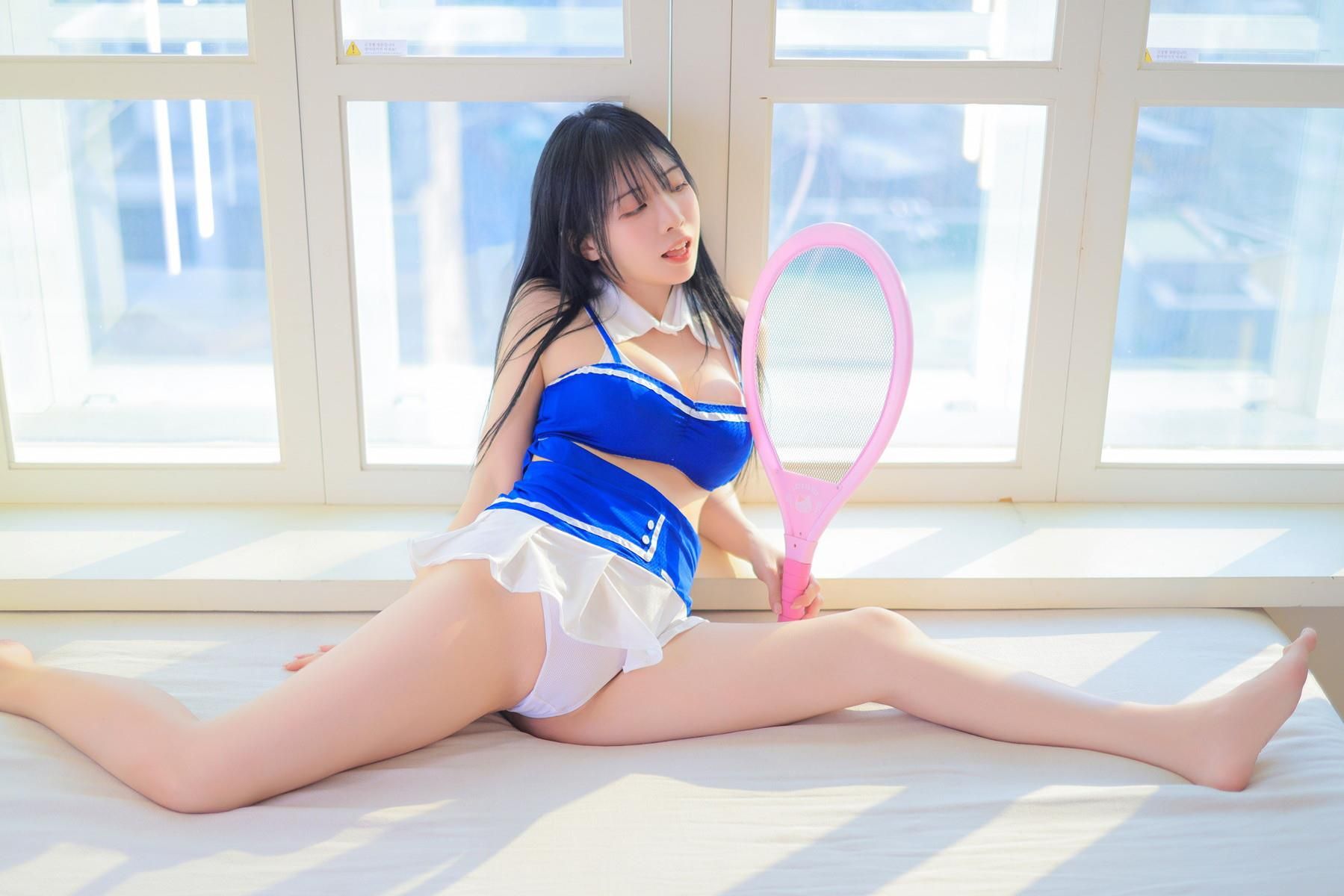 Swim de Rina Blue and White
