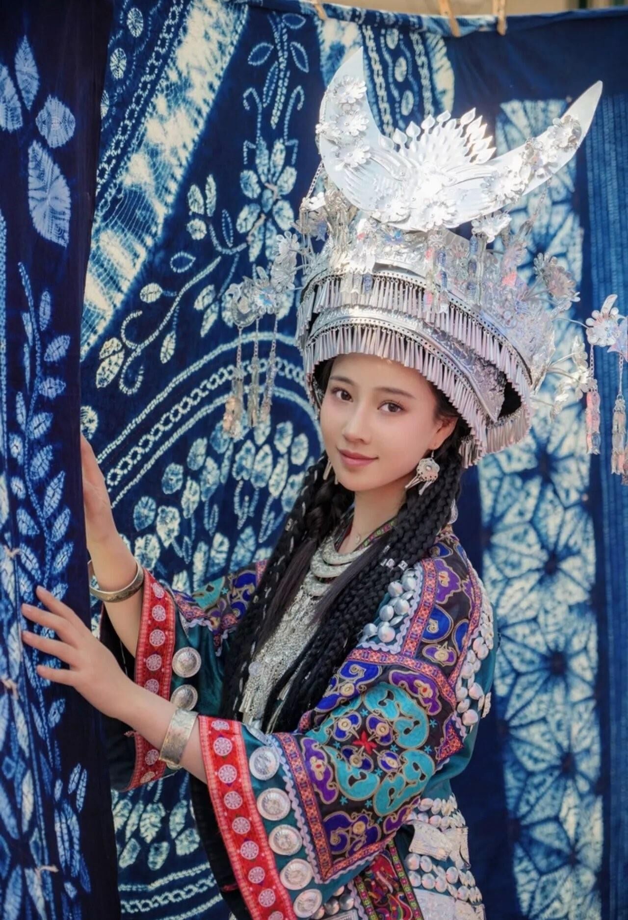 Chinese Cutie in Traditional Hmong Dress