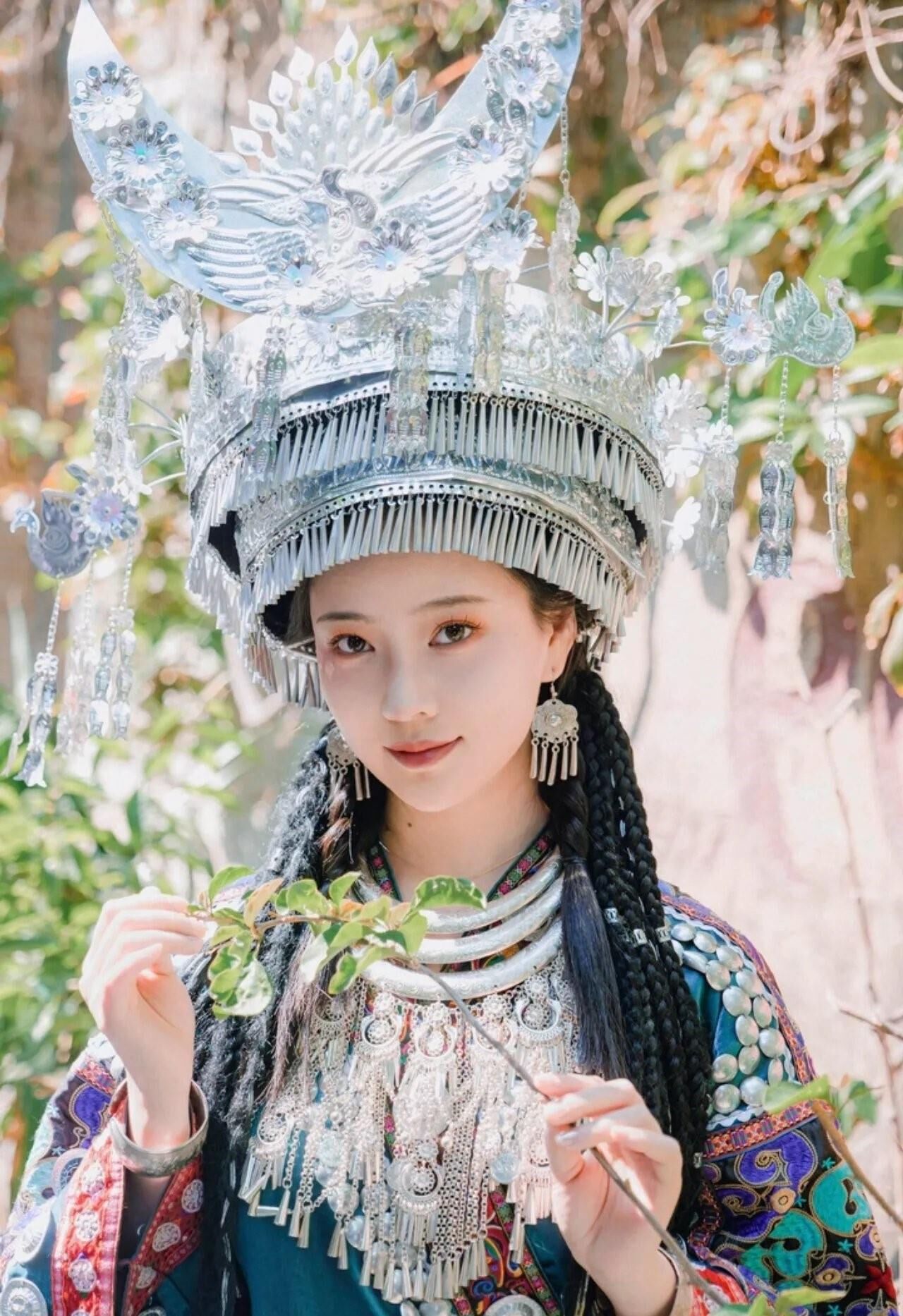 Chinese Cutie in Traditional Hmong Dress