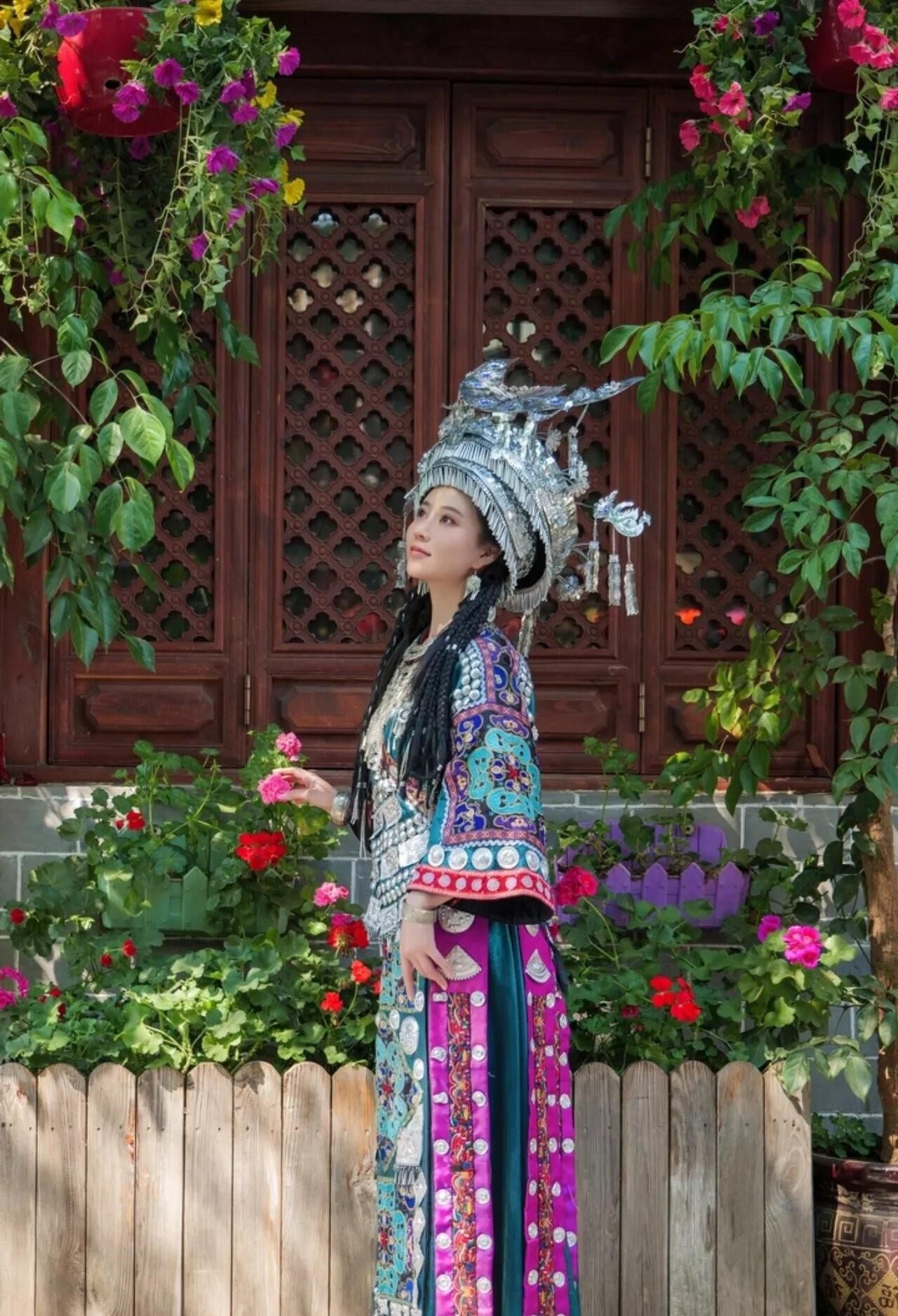 Chinese Cutie in Traditional Hmong Dress