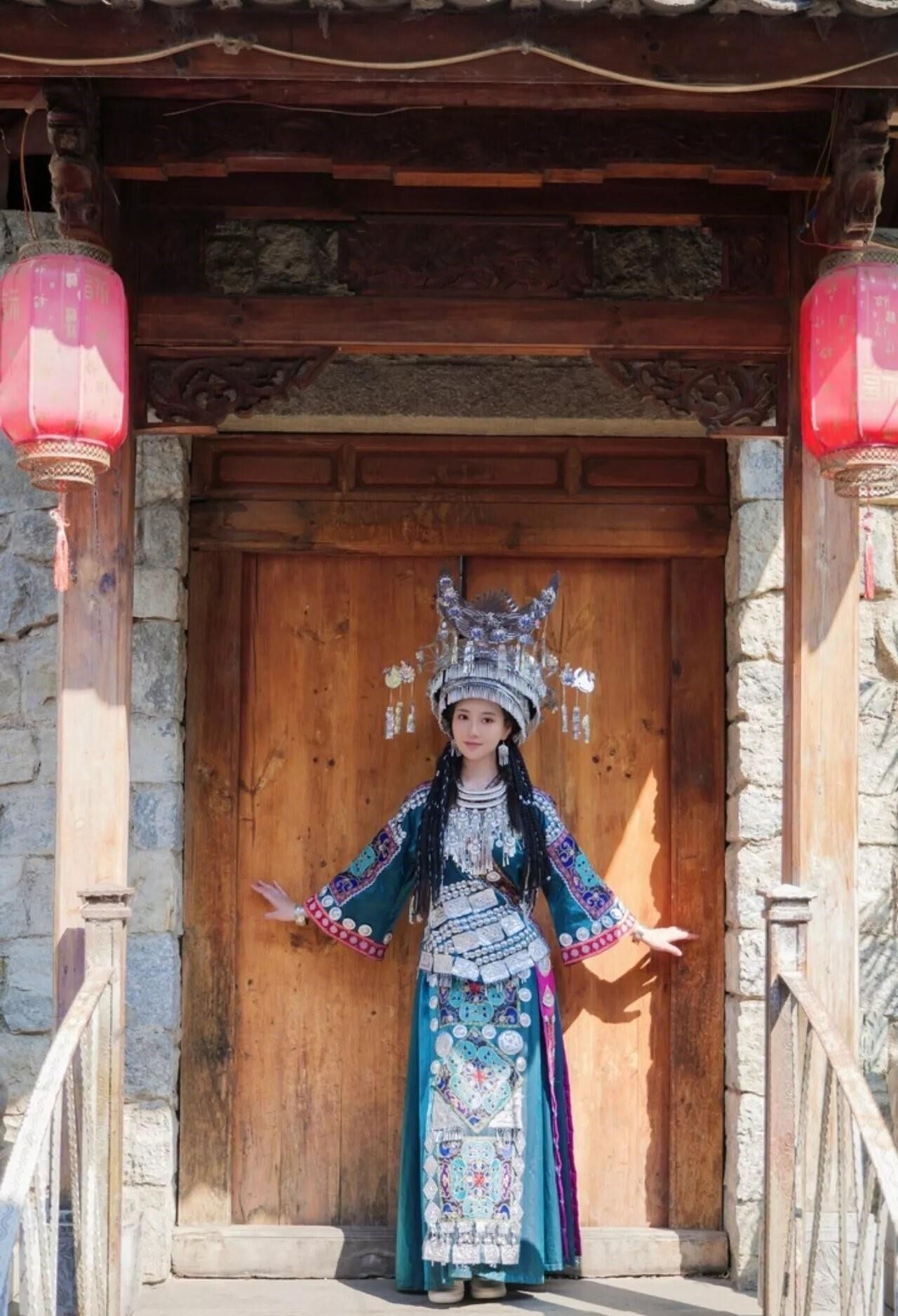 Chinese Cutie in Traditional Hmong Dress