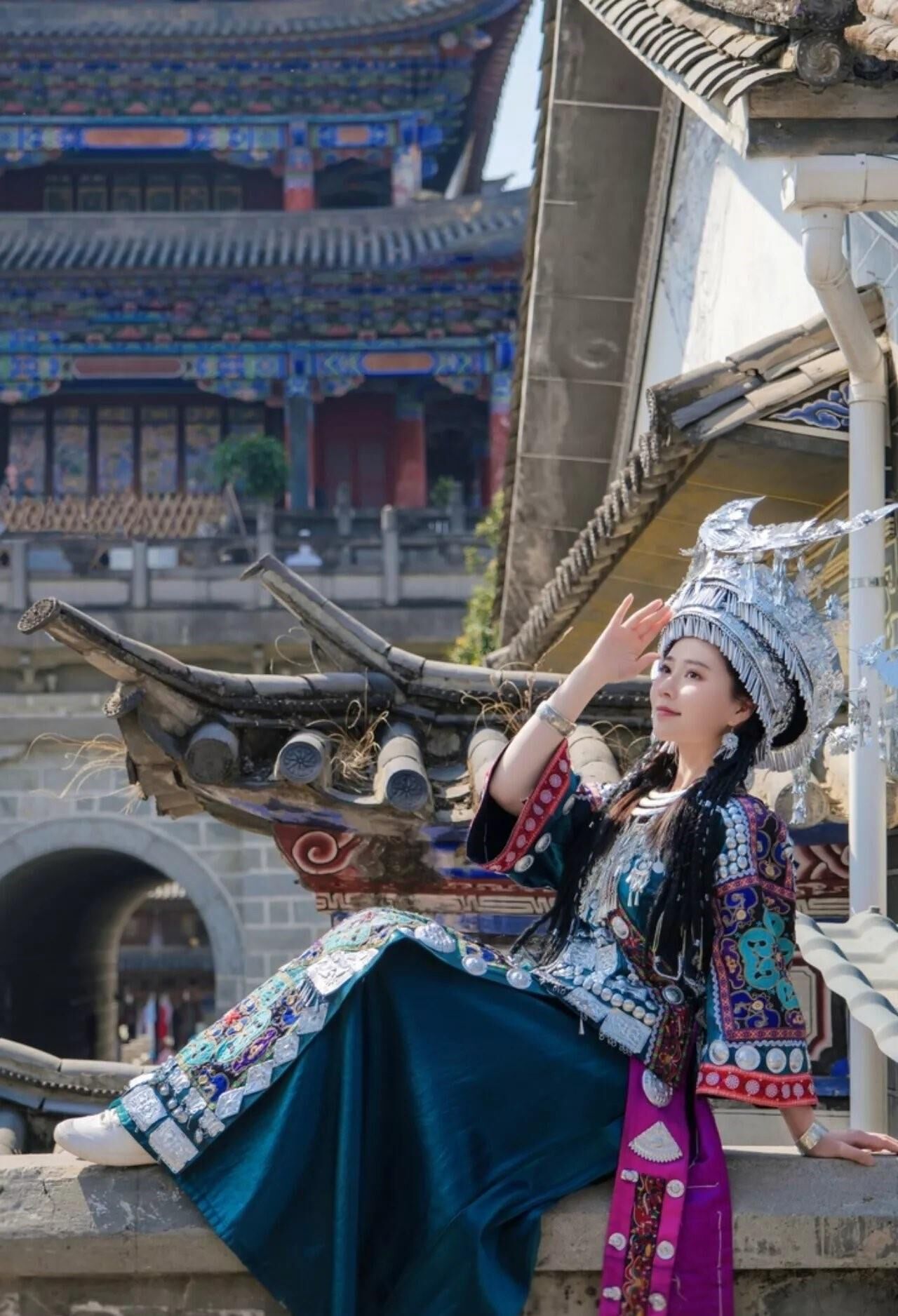 Chinese Cutie in Traditional Hmong Dress