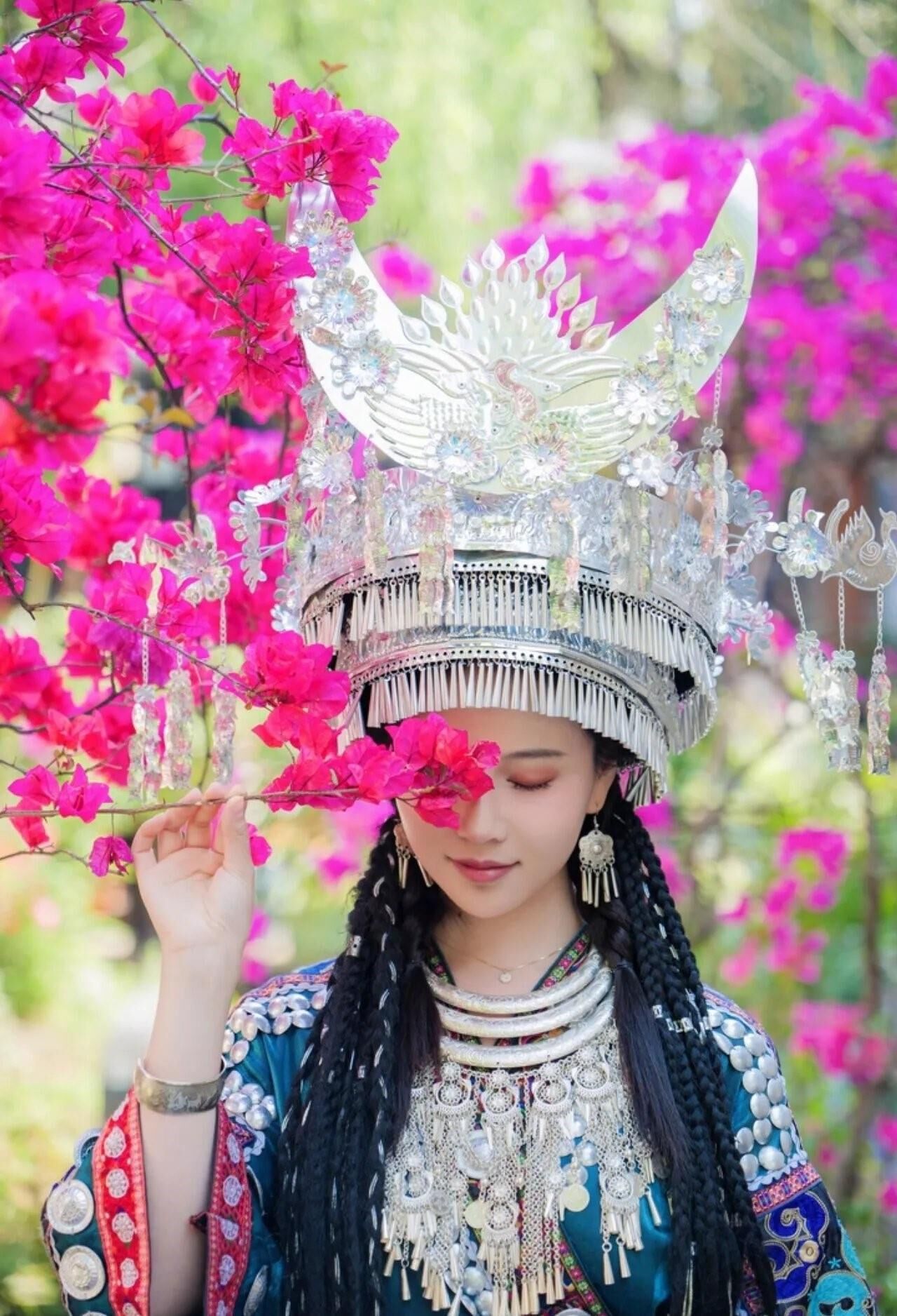 Chinese Cutie in Traditional Hmong Dress