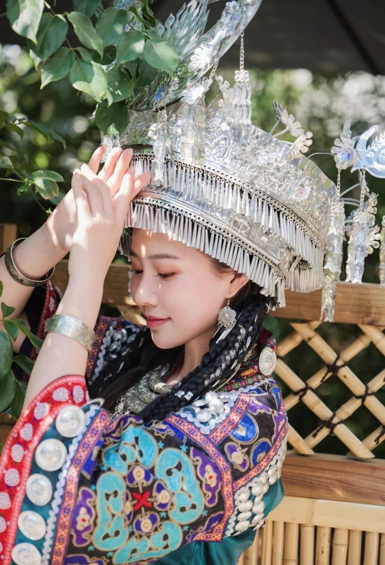Chinese Cutie in Traditional Hmong Dress