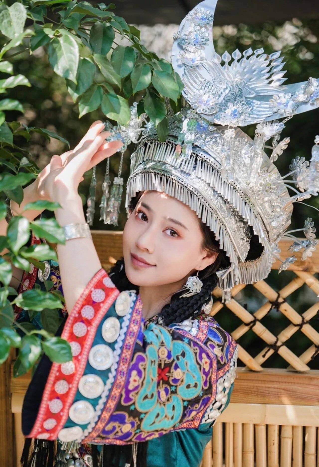 Chinese Cutie in Traditional Hmong Dress