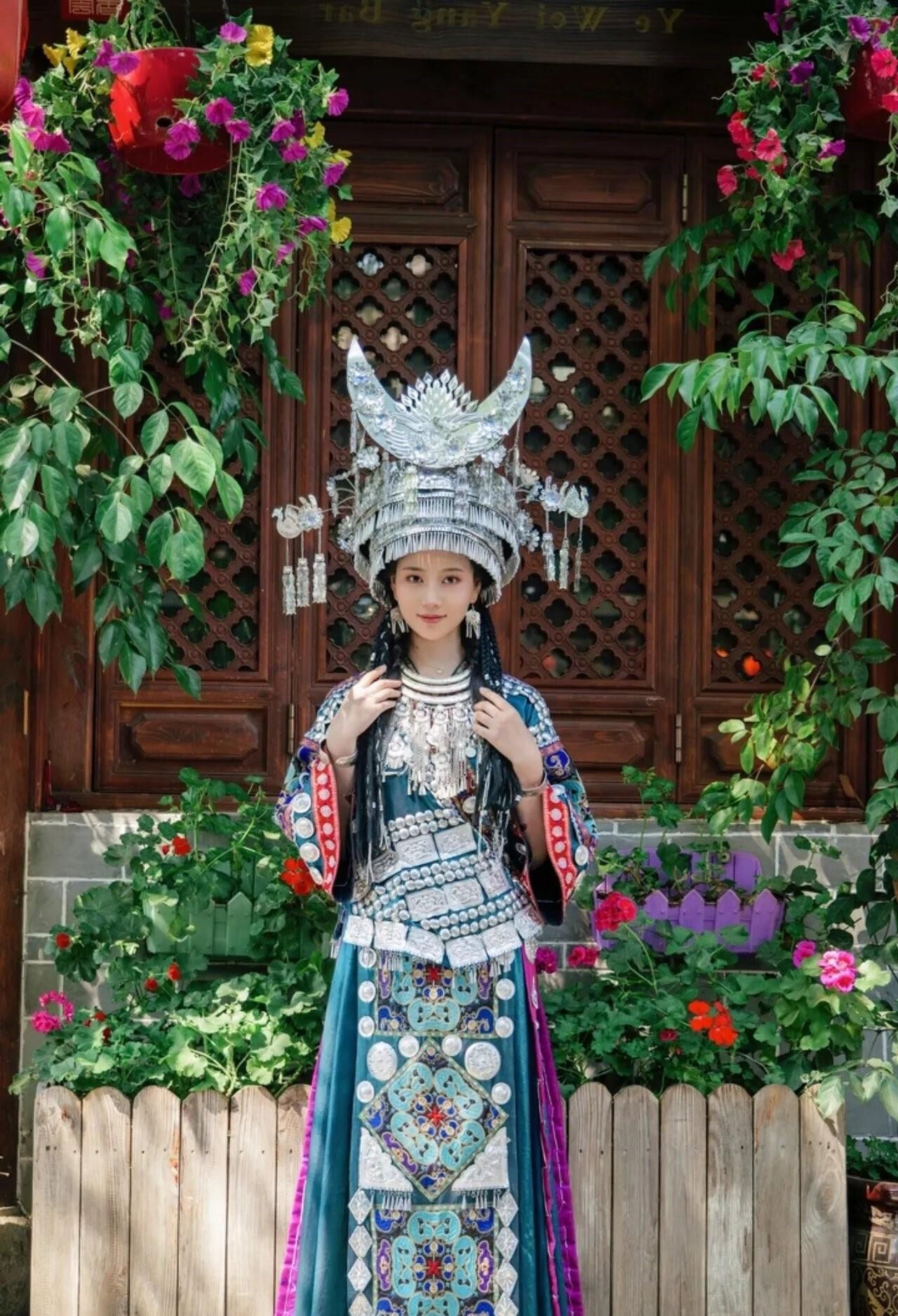 Chinese Cutie in Traditional Hmong Dress