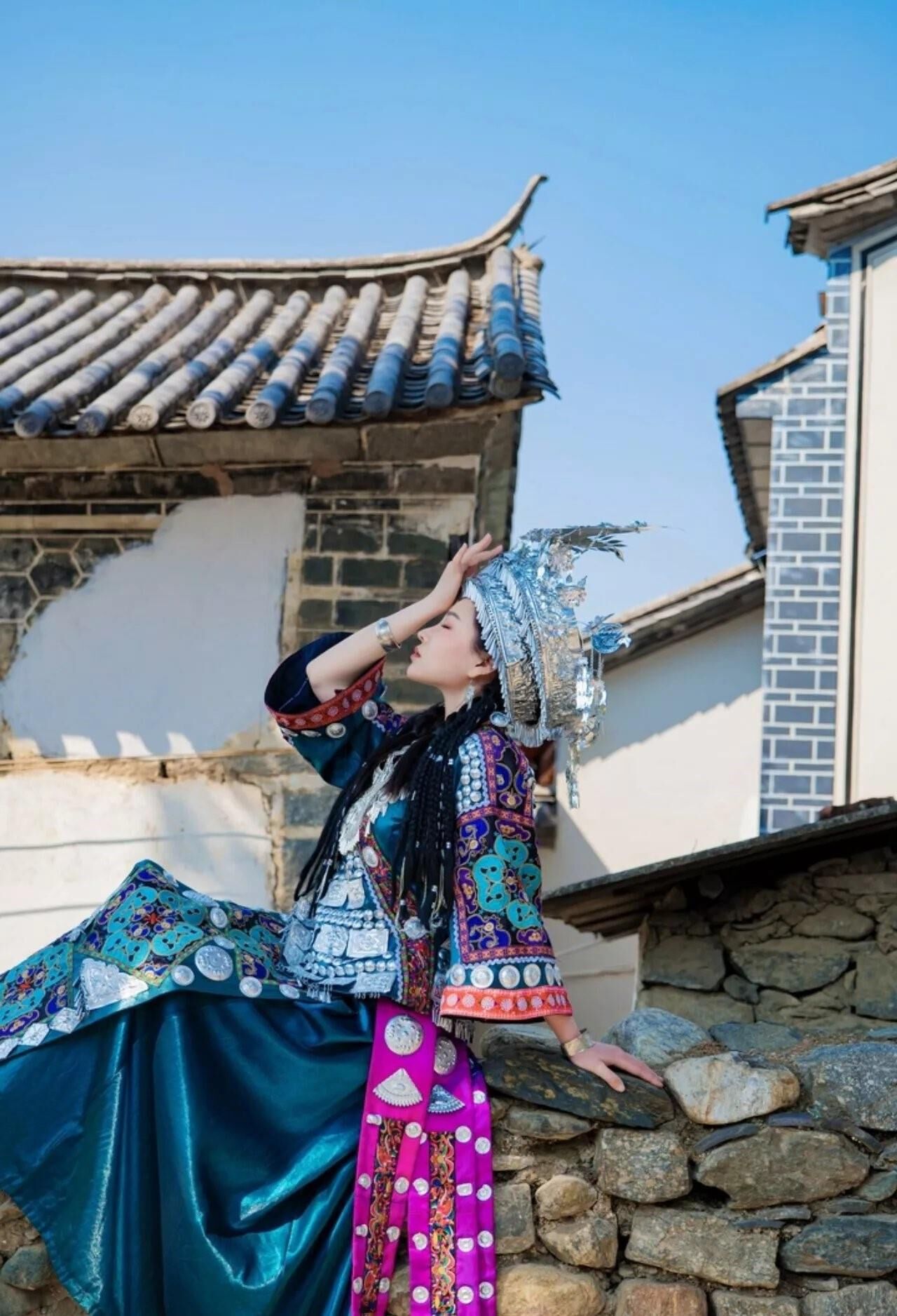 Chinese Cutie in Traditional Hmong Dress