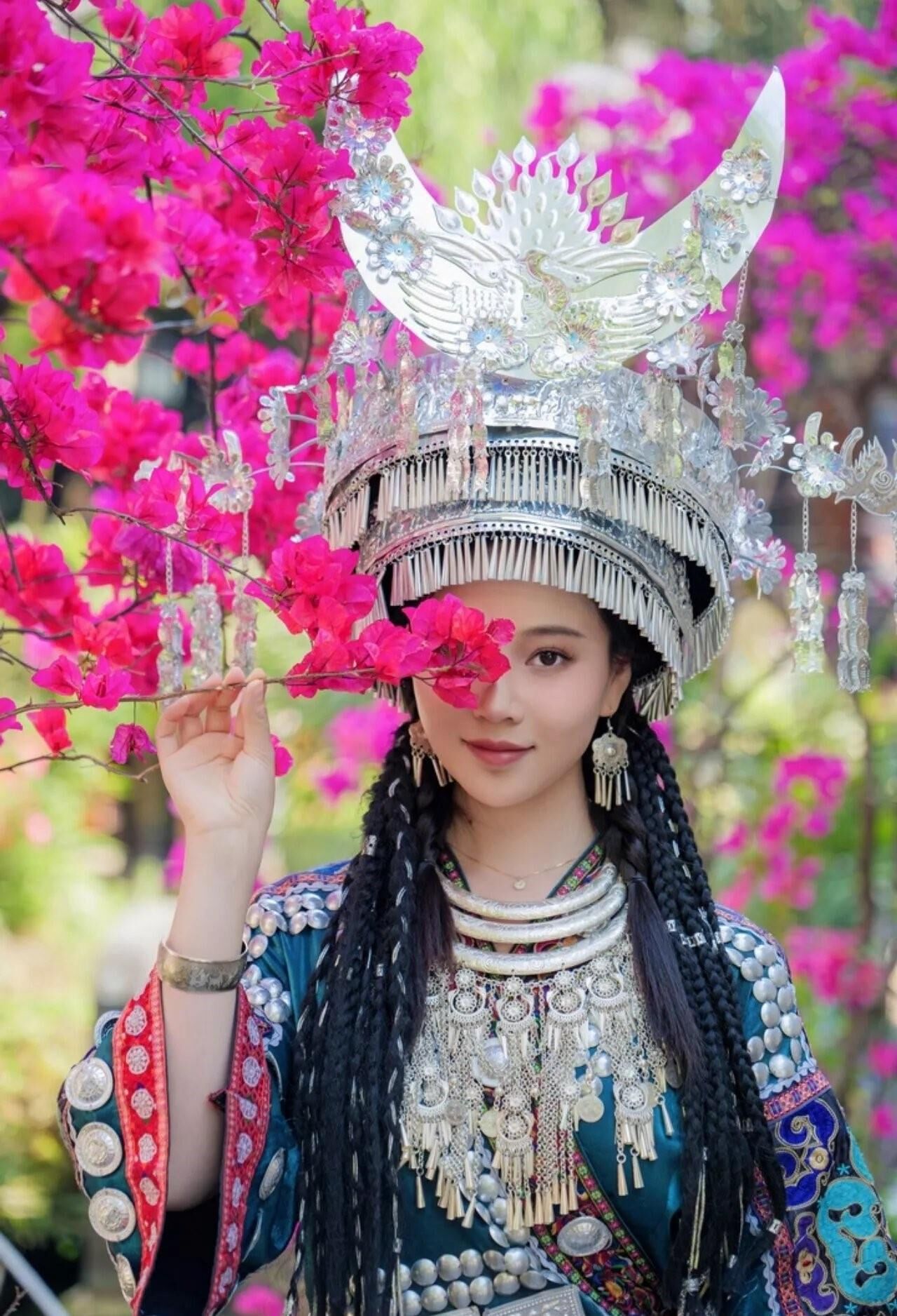 Chinese Cutie in Traditional Hmong Dress