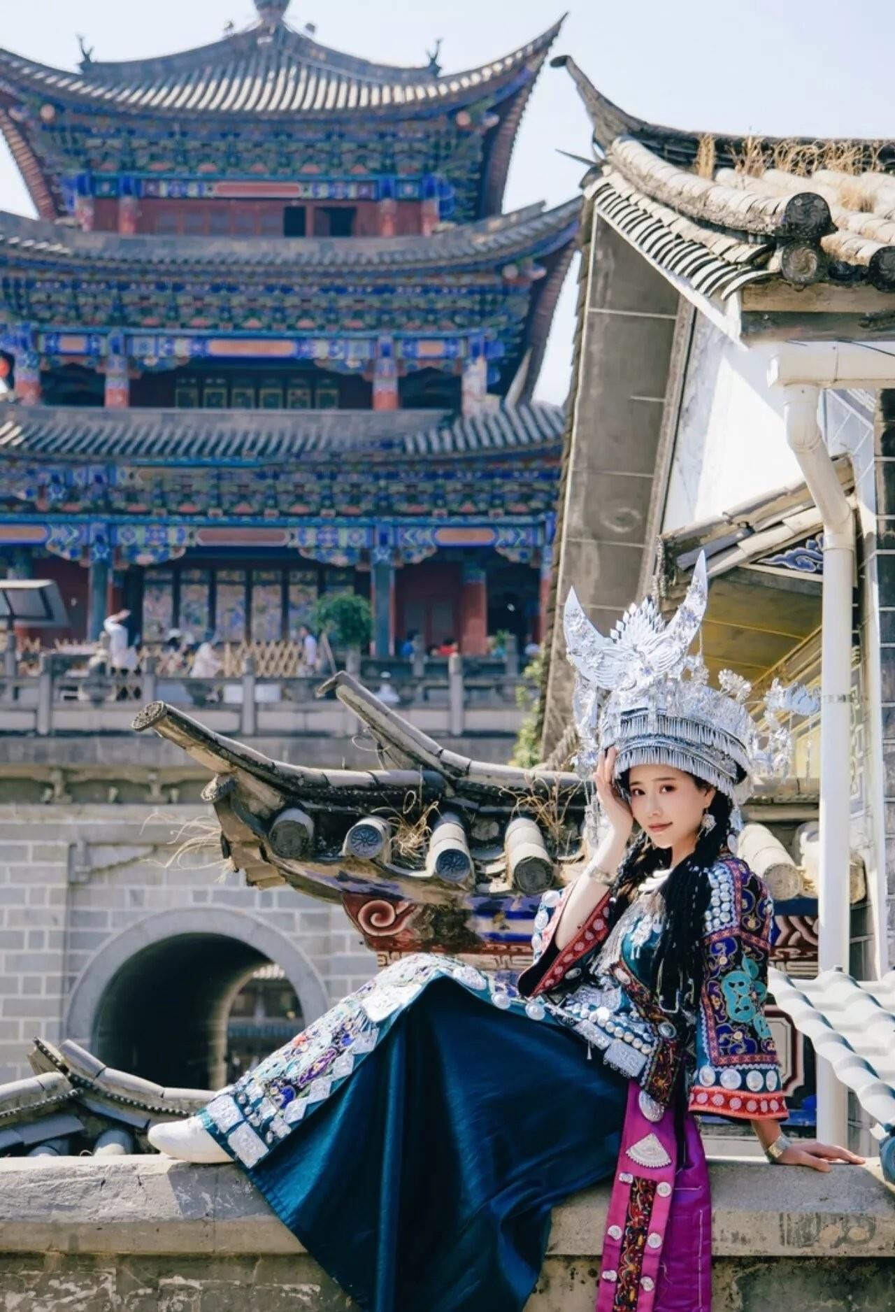 Chinese Cutie in Traditional Hmong Dress