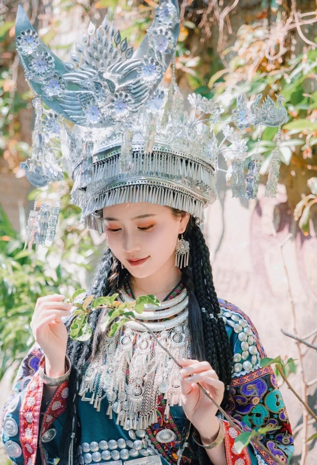 Chinese Cutie in Traditional Hmong Dress