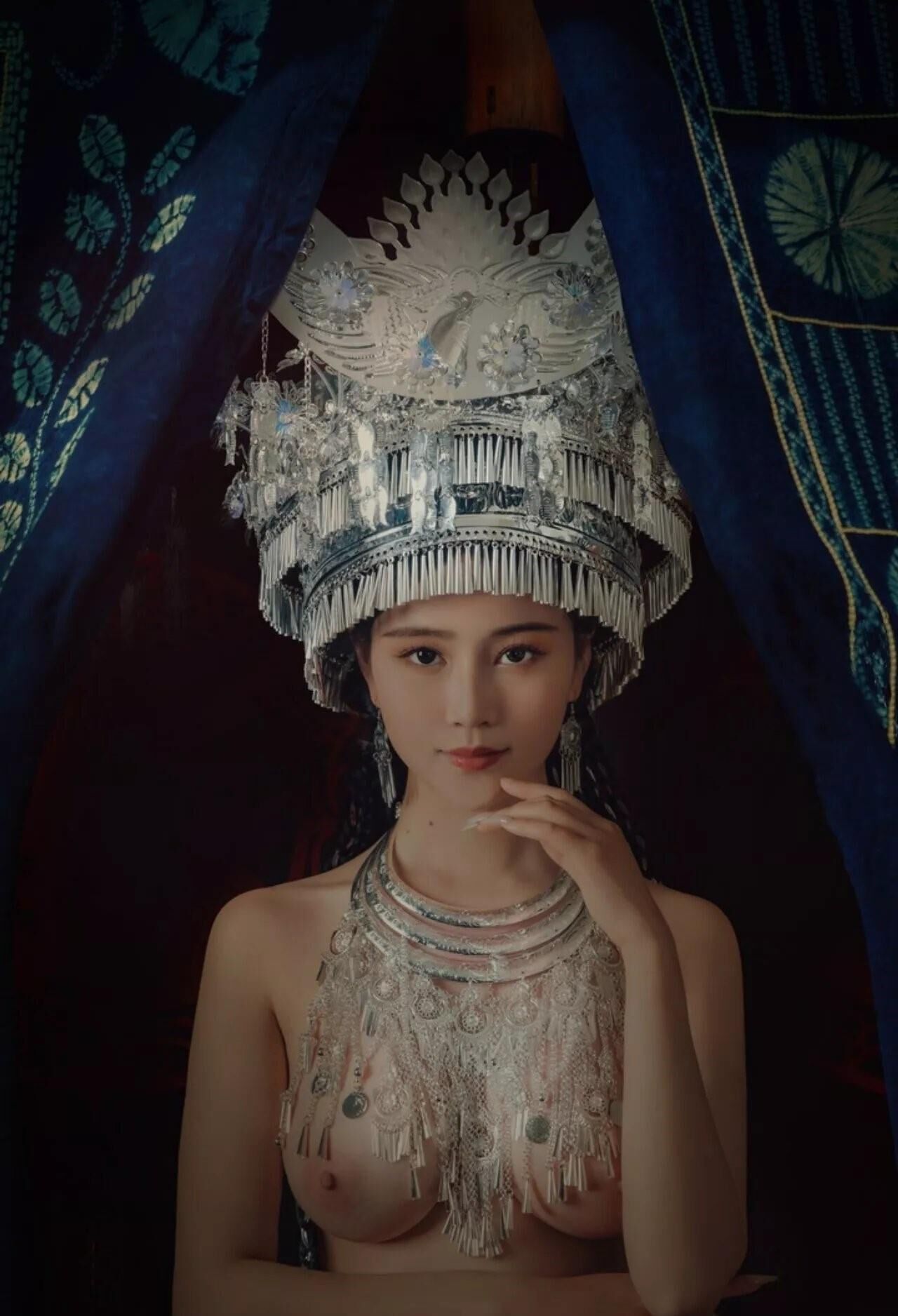 Chinese Cutie in Traditional Hmong Dress