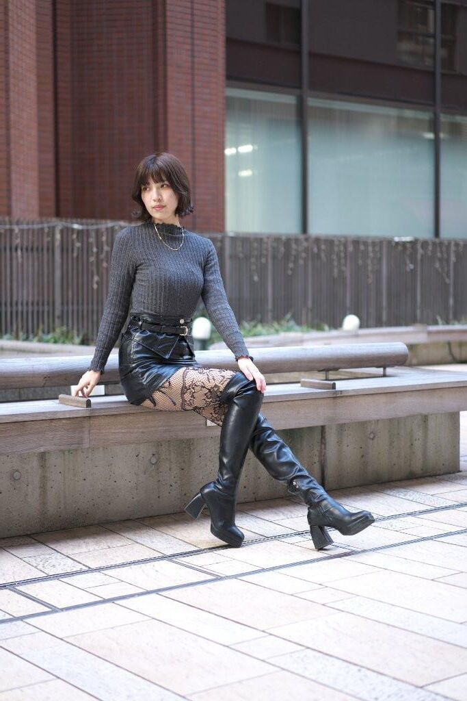 Asian, Lack, Nylons 