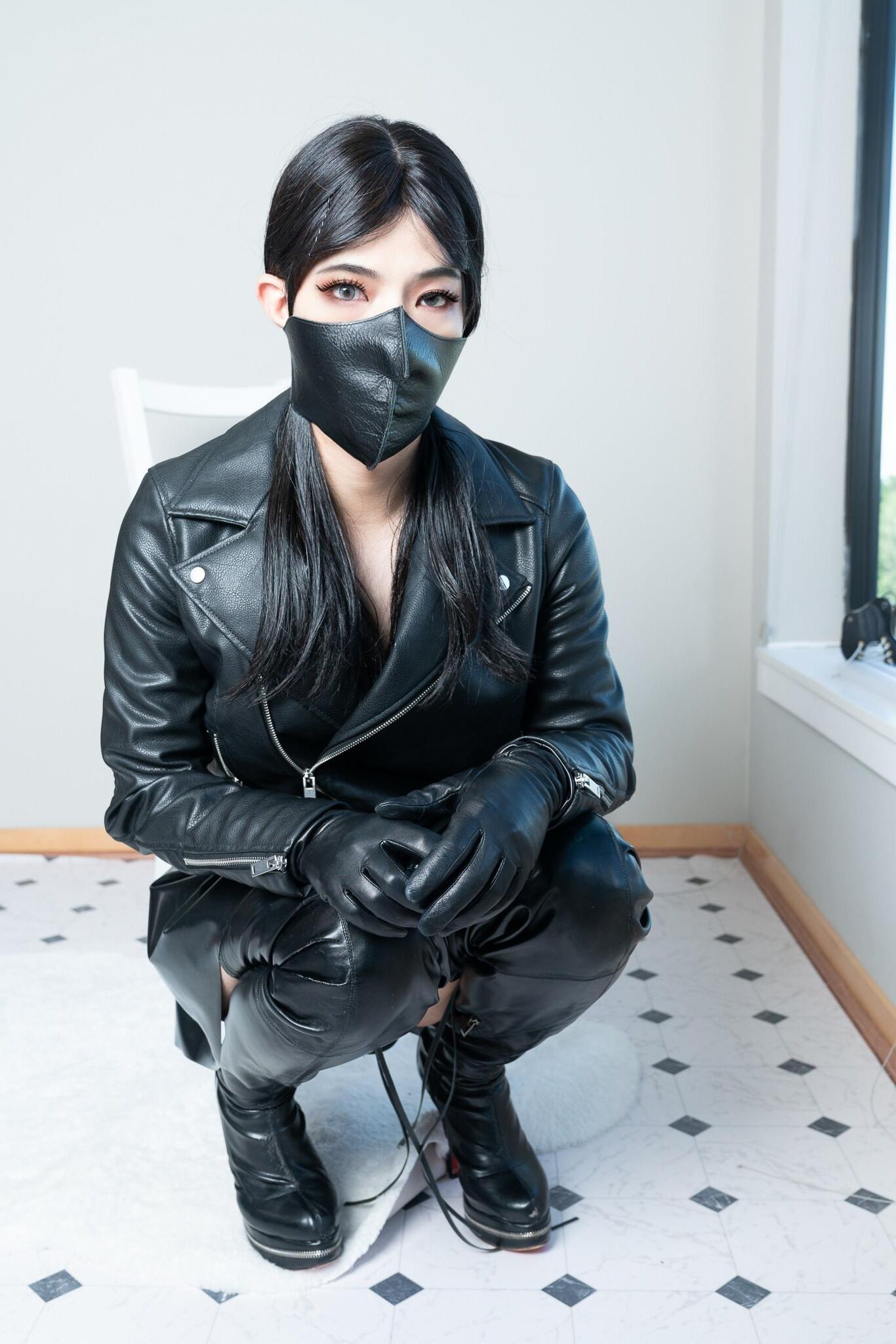 Asian, Lack, Nylons 