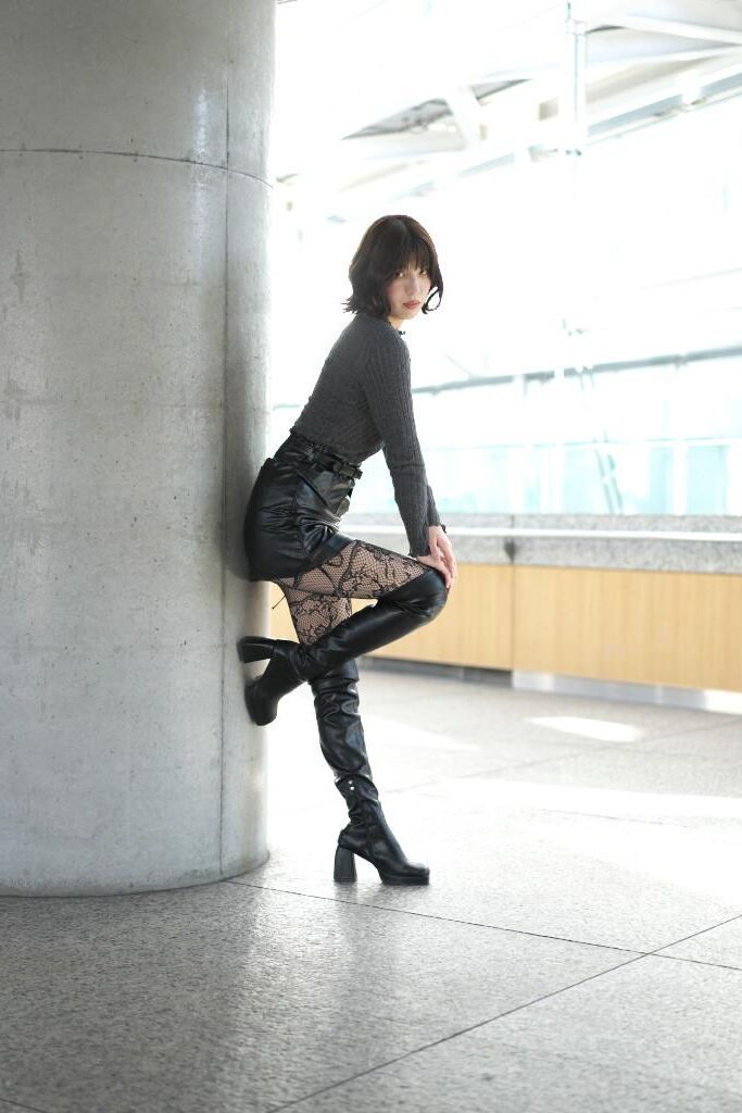 Asian, Lack, Nylons 