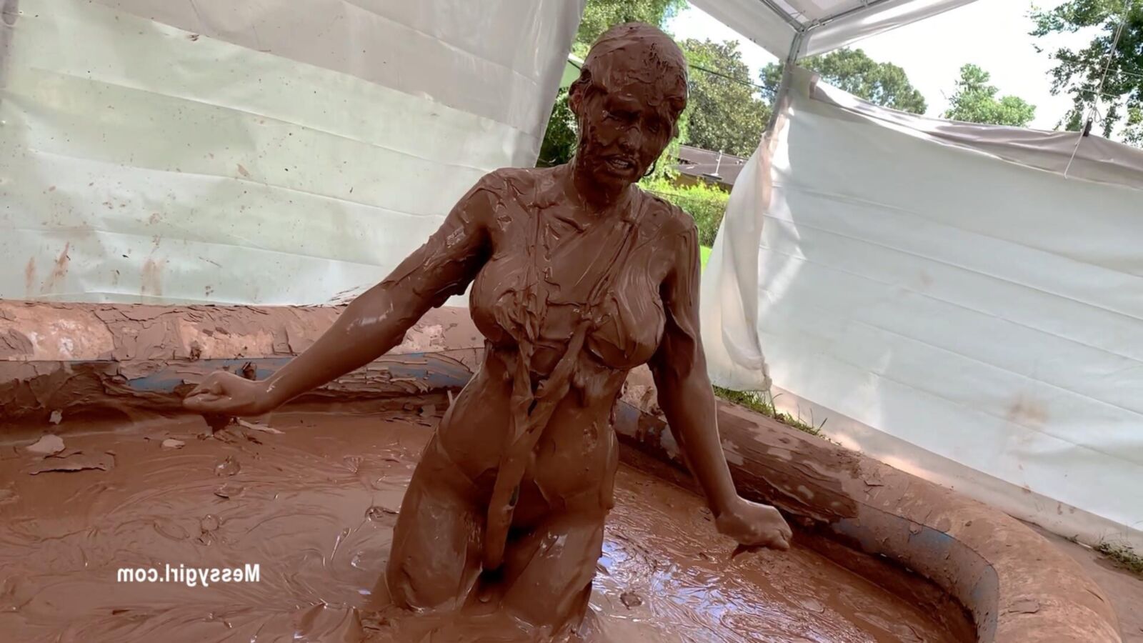 Zoey Engulfed in Mud