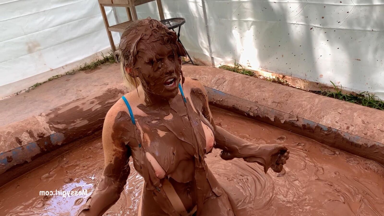 Zoey Engulfed in Mud